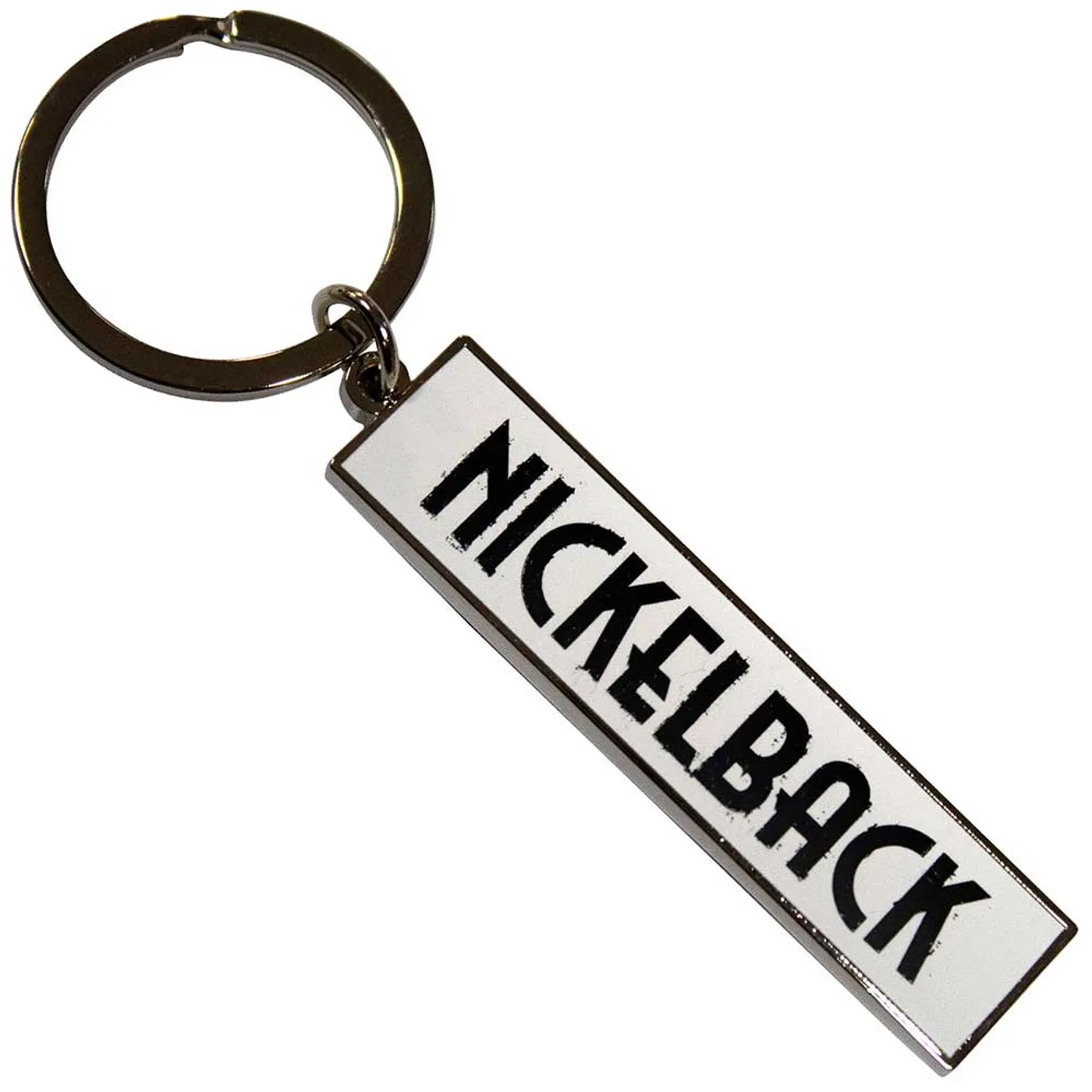 Nickelback Standard Keychains - Black Logo White