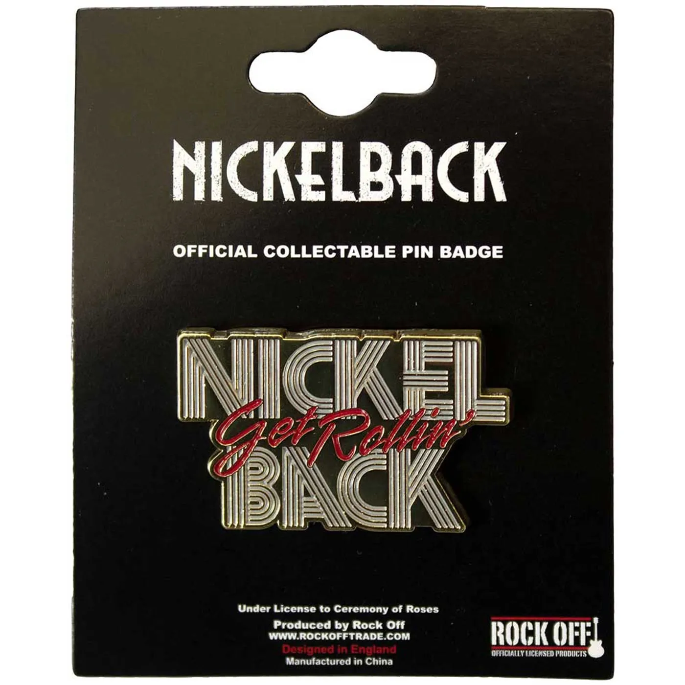 Nickelback Pin Badge - Get Rollin'