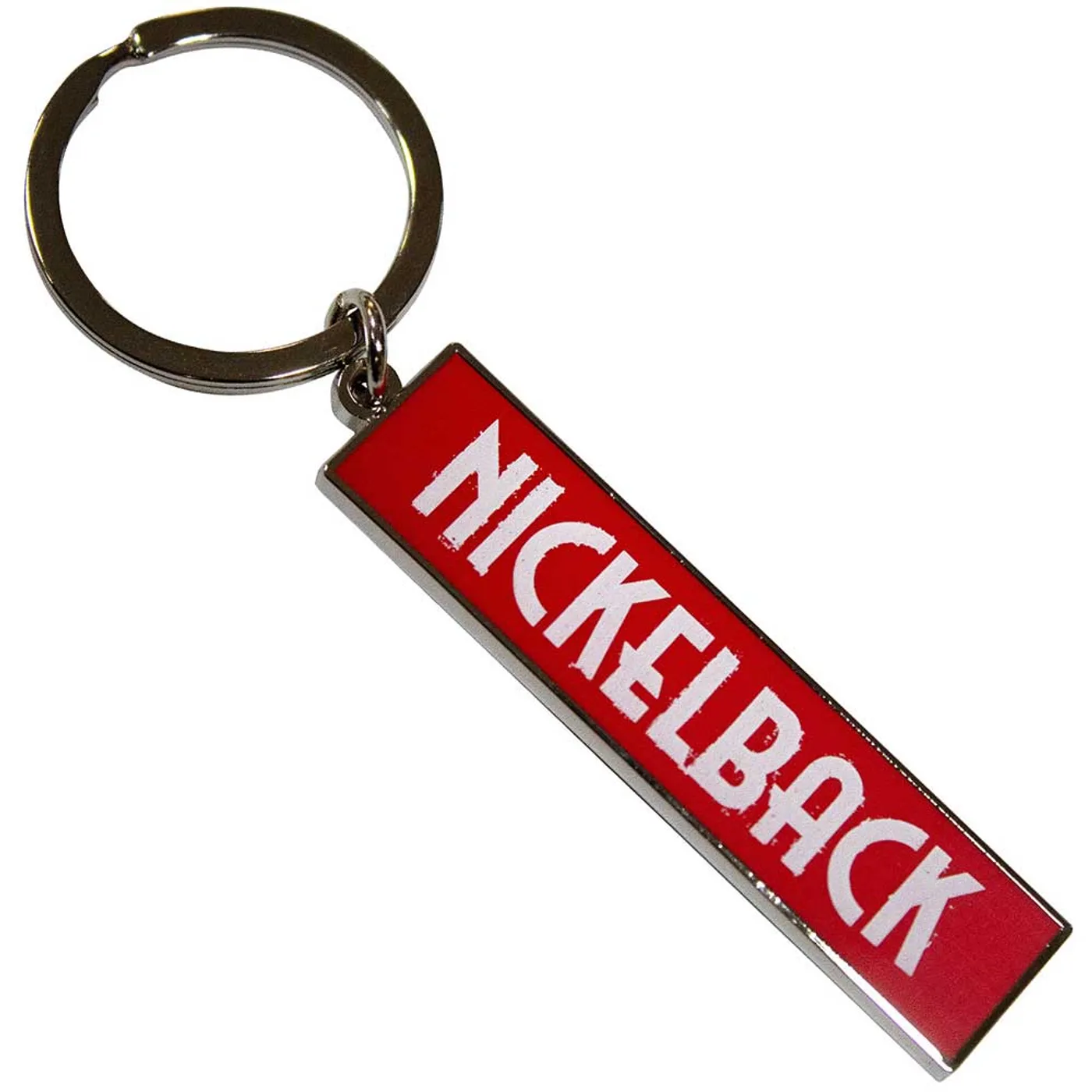 Nickelback Standard Keychains - White Logo Red