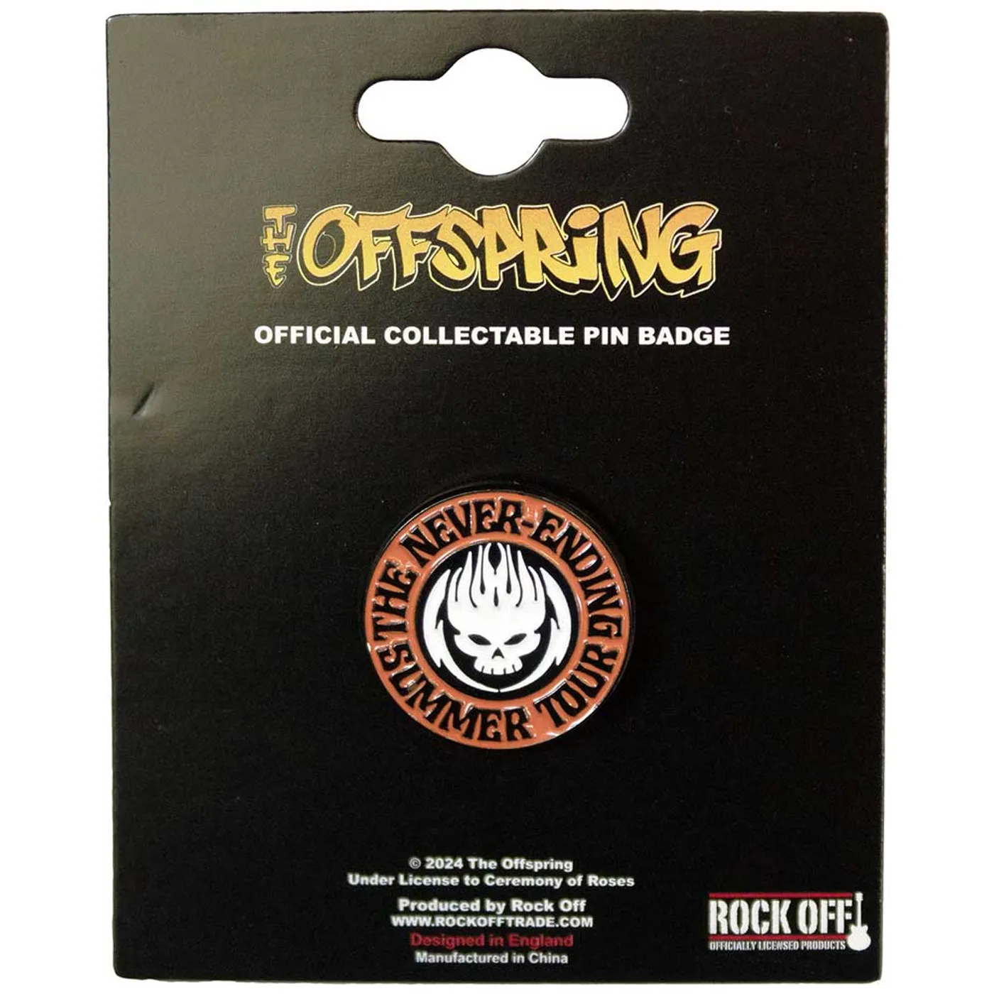 The Offspring Pin Badge - The Never Ending Summer Tour