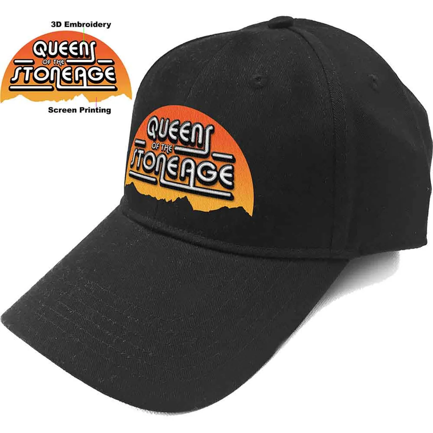 Queens Of The Stone Age Baseball Cap - Sunrise Logo