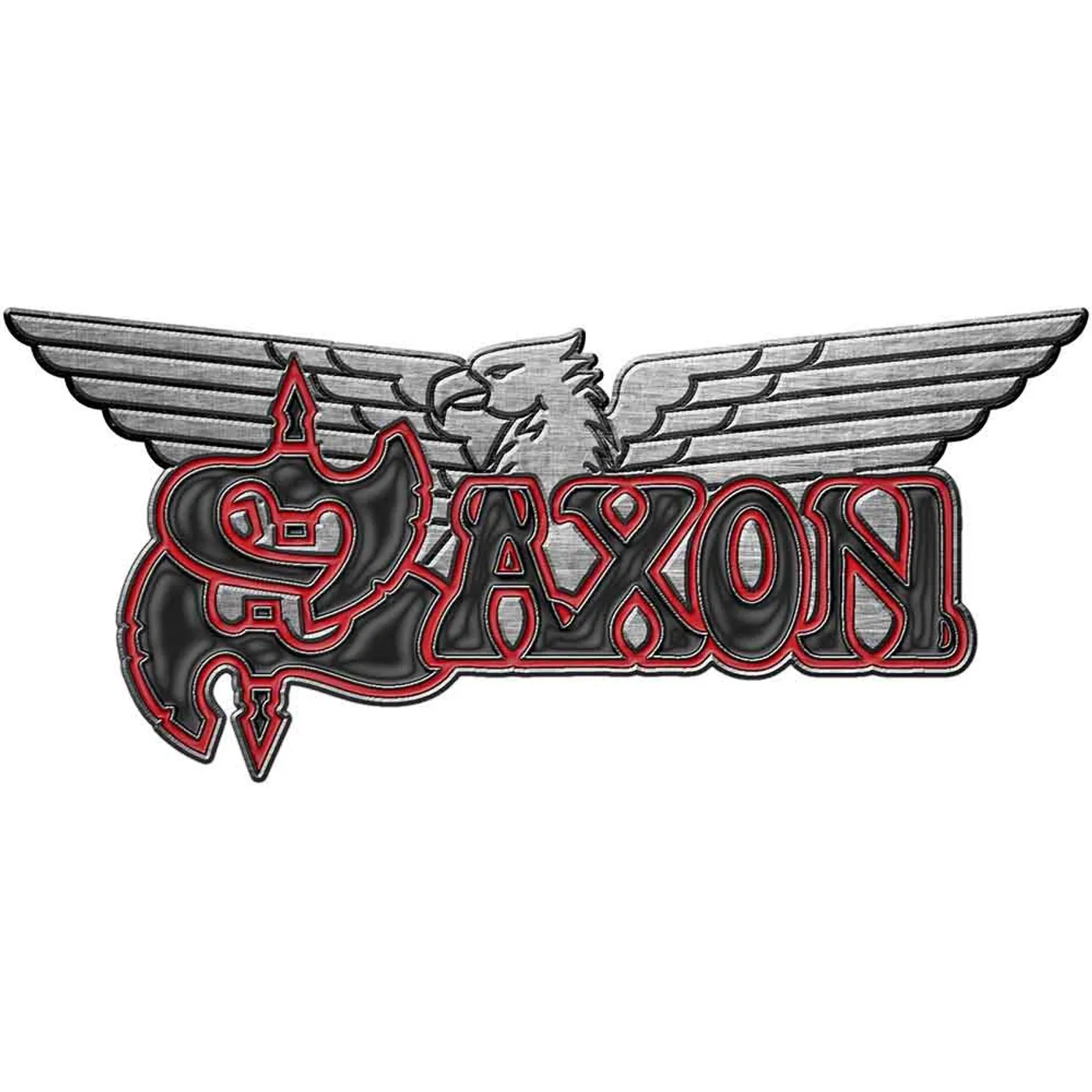 Saxon Pin Badge - Logo/Eagle