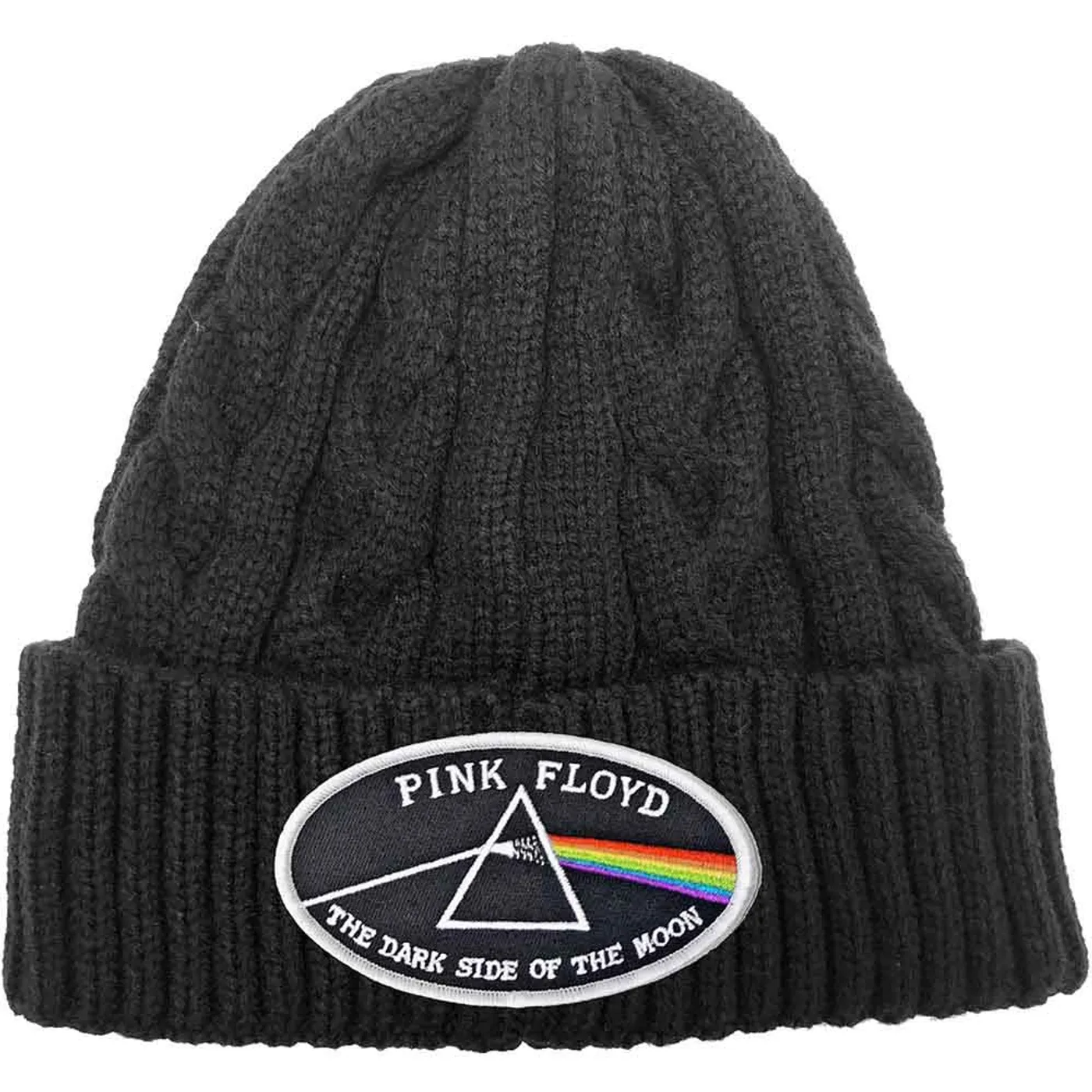 Pink Floyd Beanie - DSOTM Oval White Border