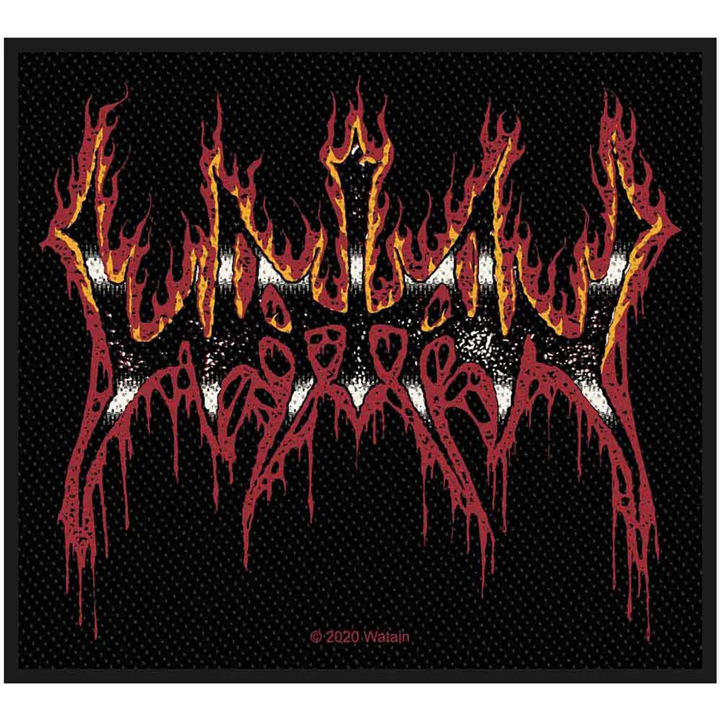 Watain Patches - Woven Sew On - Flaming Logo