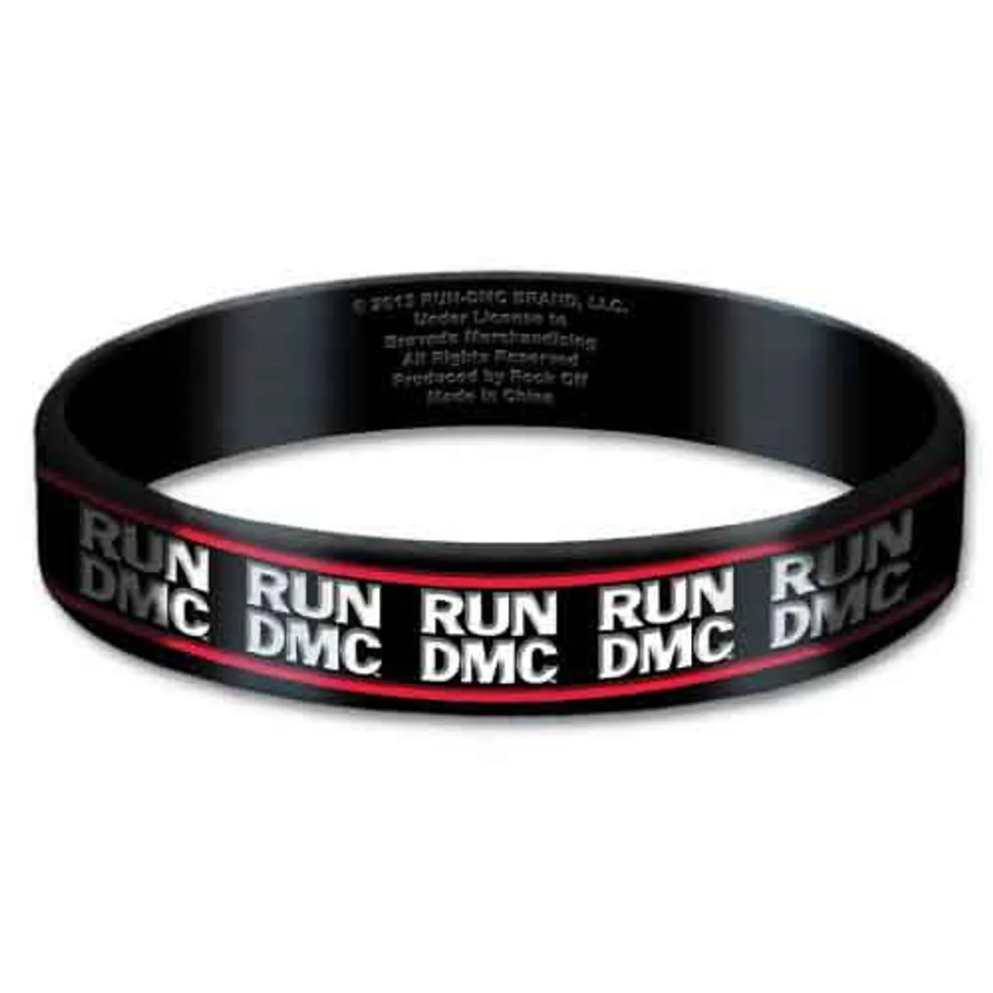 Run DMC Wrist Band - Rubber Gummy - Logo