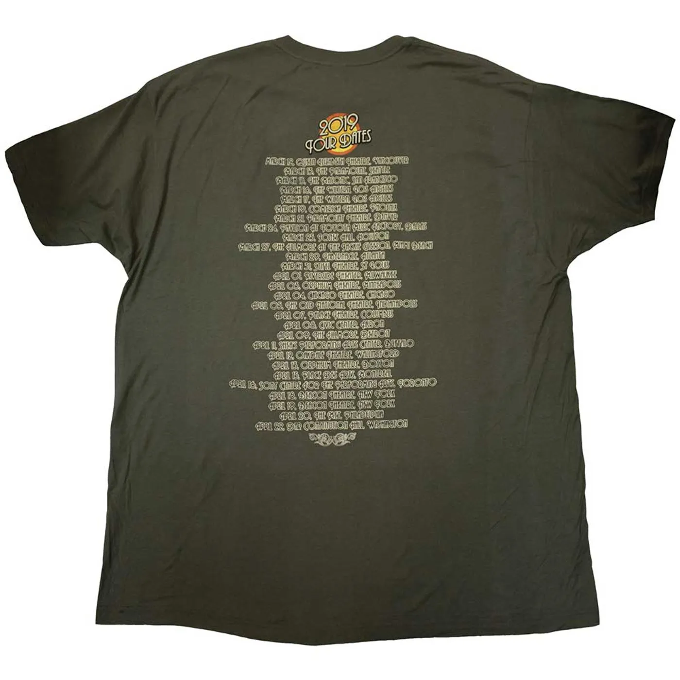 Nick Mason's Saucerful of Secrets T Shirt - Tour 2019