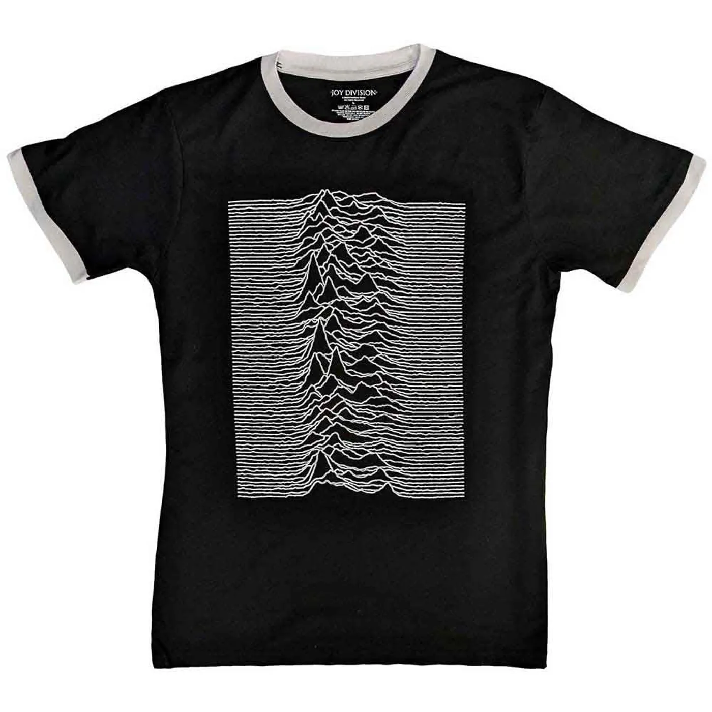 Joy Division T Shirt - Unknown Pleasures Ringer