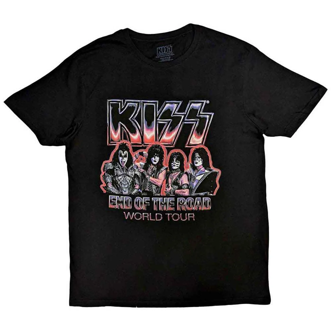 Kiss T Shirt - End Of The Road Tour Red