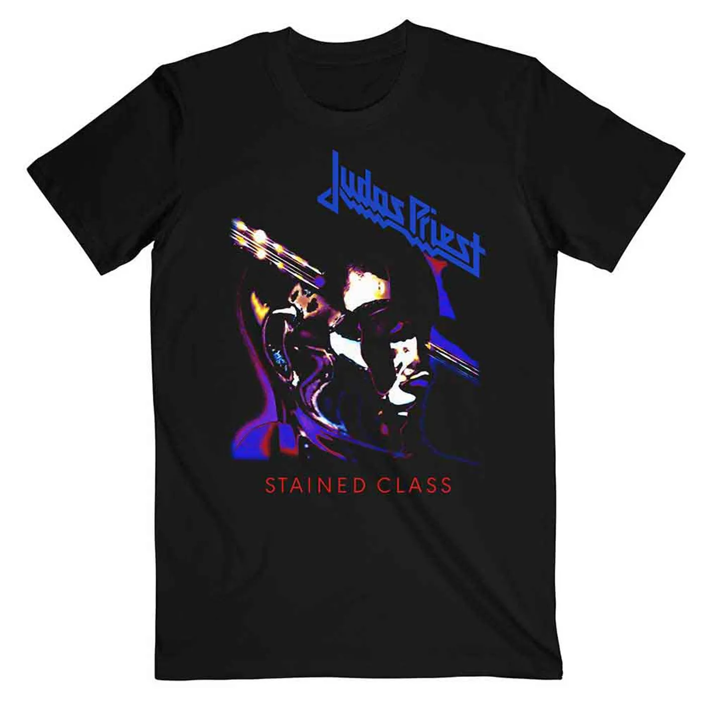 Judas Priest T Shirt - Stained Class Purple Mixer
