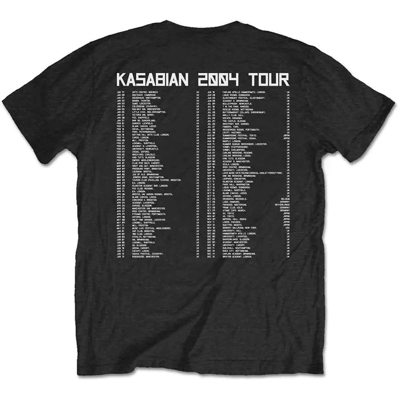 Kasabian T Shirt - Ultra Face 2004 Tour