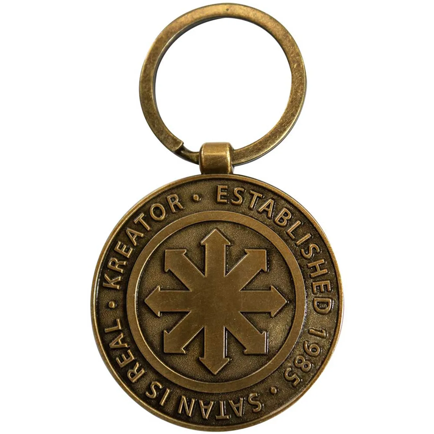 Kreator Standard Keychains - Satan Is Real Emblem