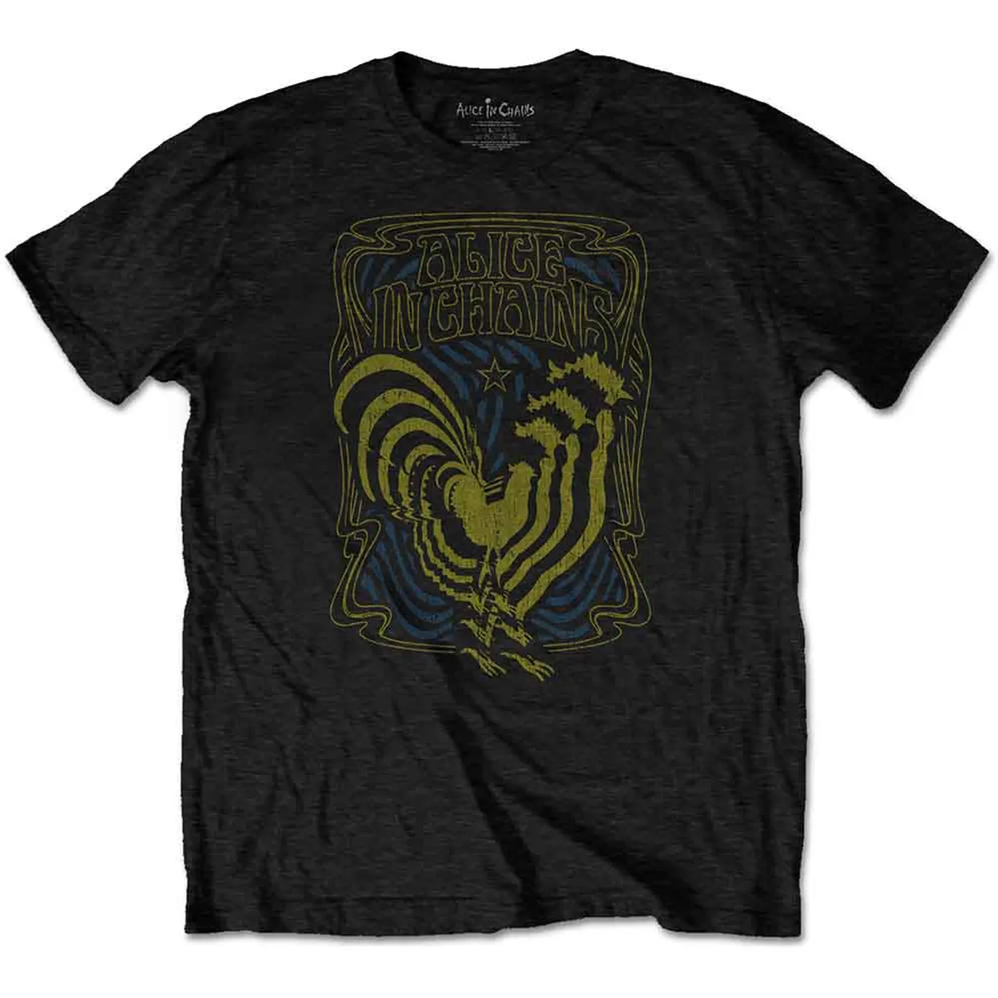Alice In Chains T Shirt - Psychedelic Rooster