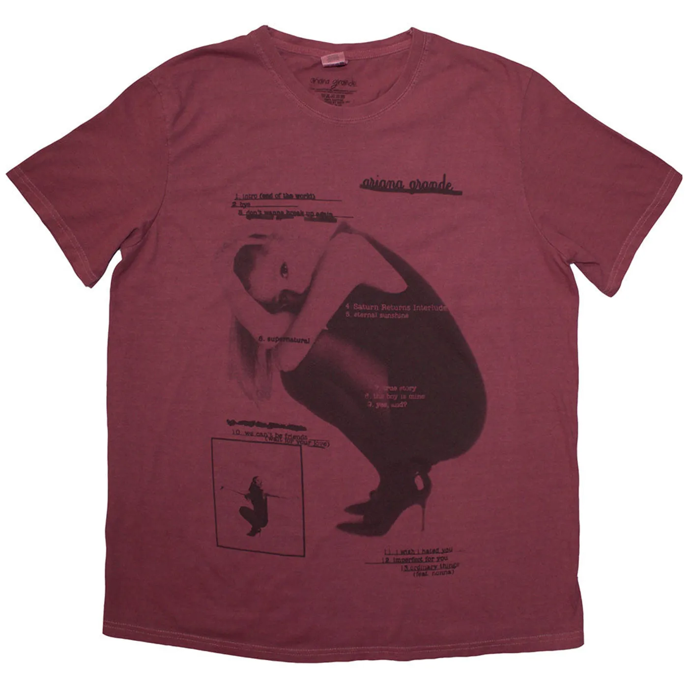 Ariana Grande T Shirt - Eternal Sunshine Tracklist