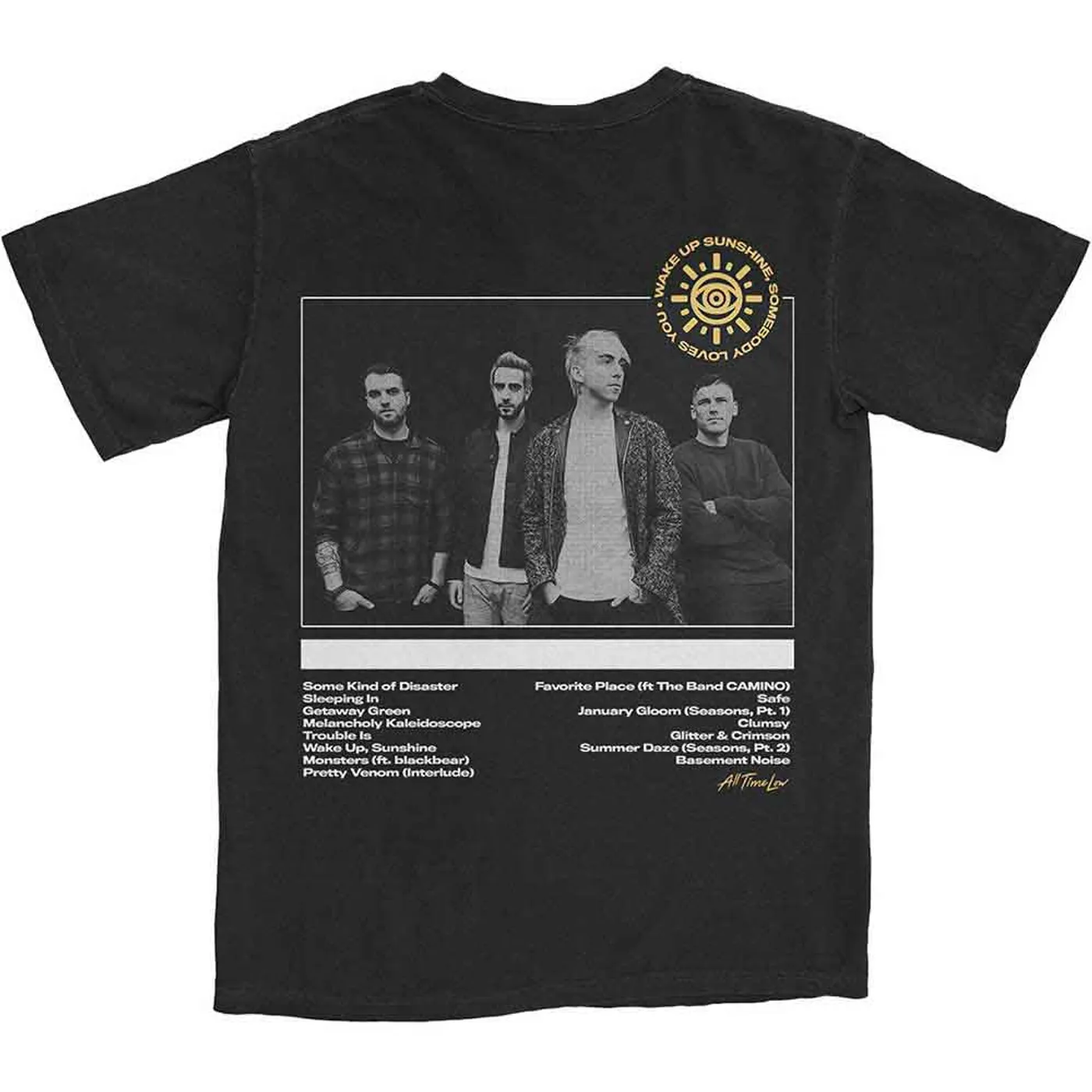 All Time Low T Shirt - WUS Tracklist