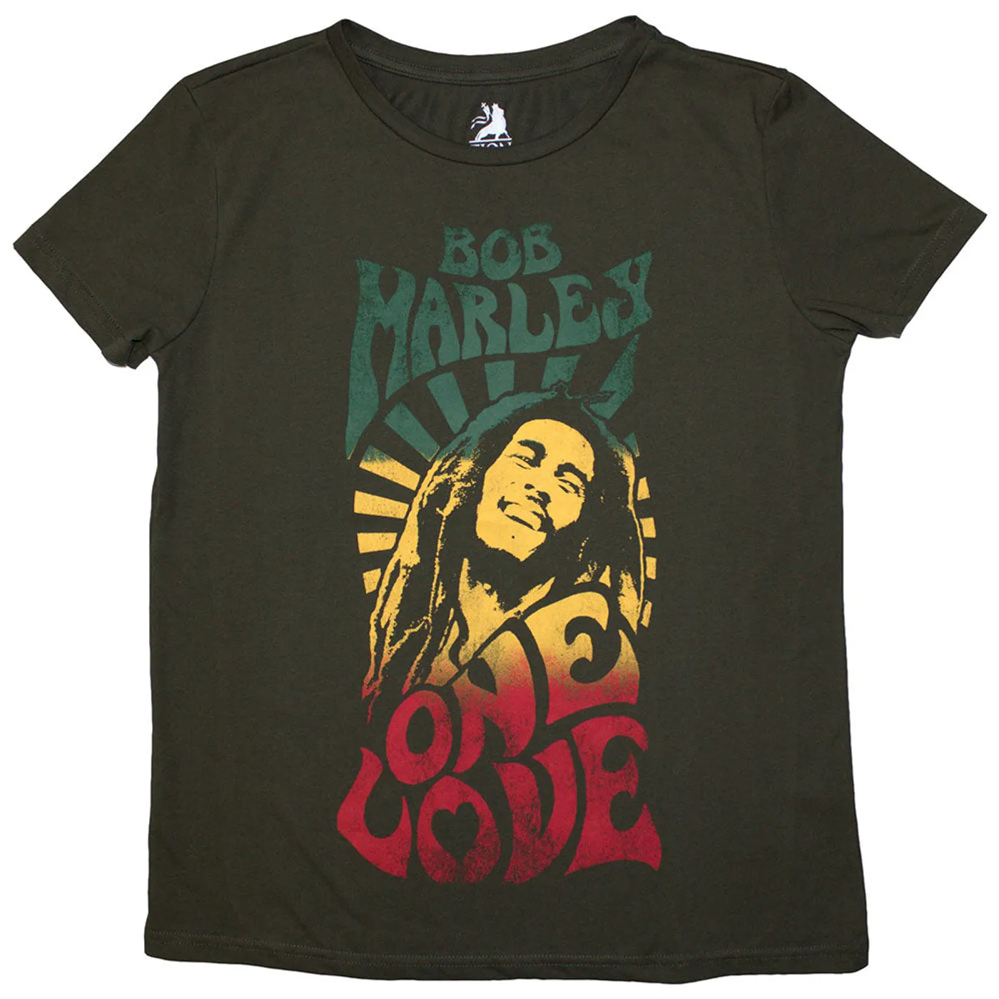 Bob Marley Woman's T Shirt - One Love Gradient