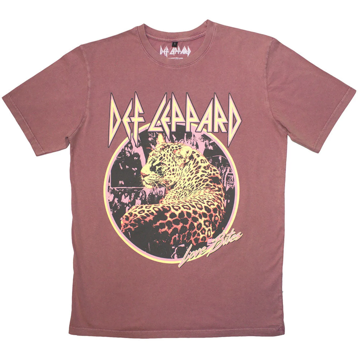 Def Leppard T Shirt - Love Bites Stone Wash