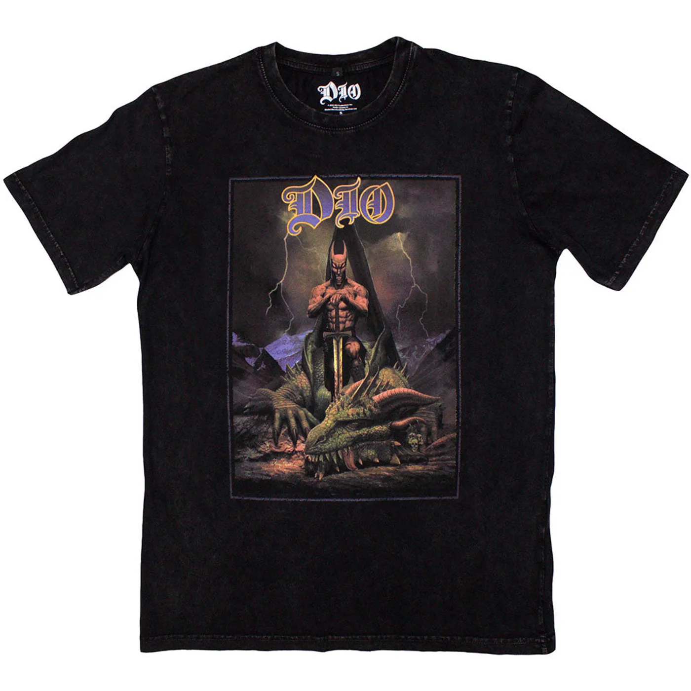 Dio T Shirt - Killing The Dragon Stone Wash
