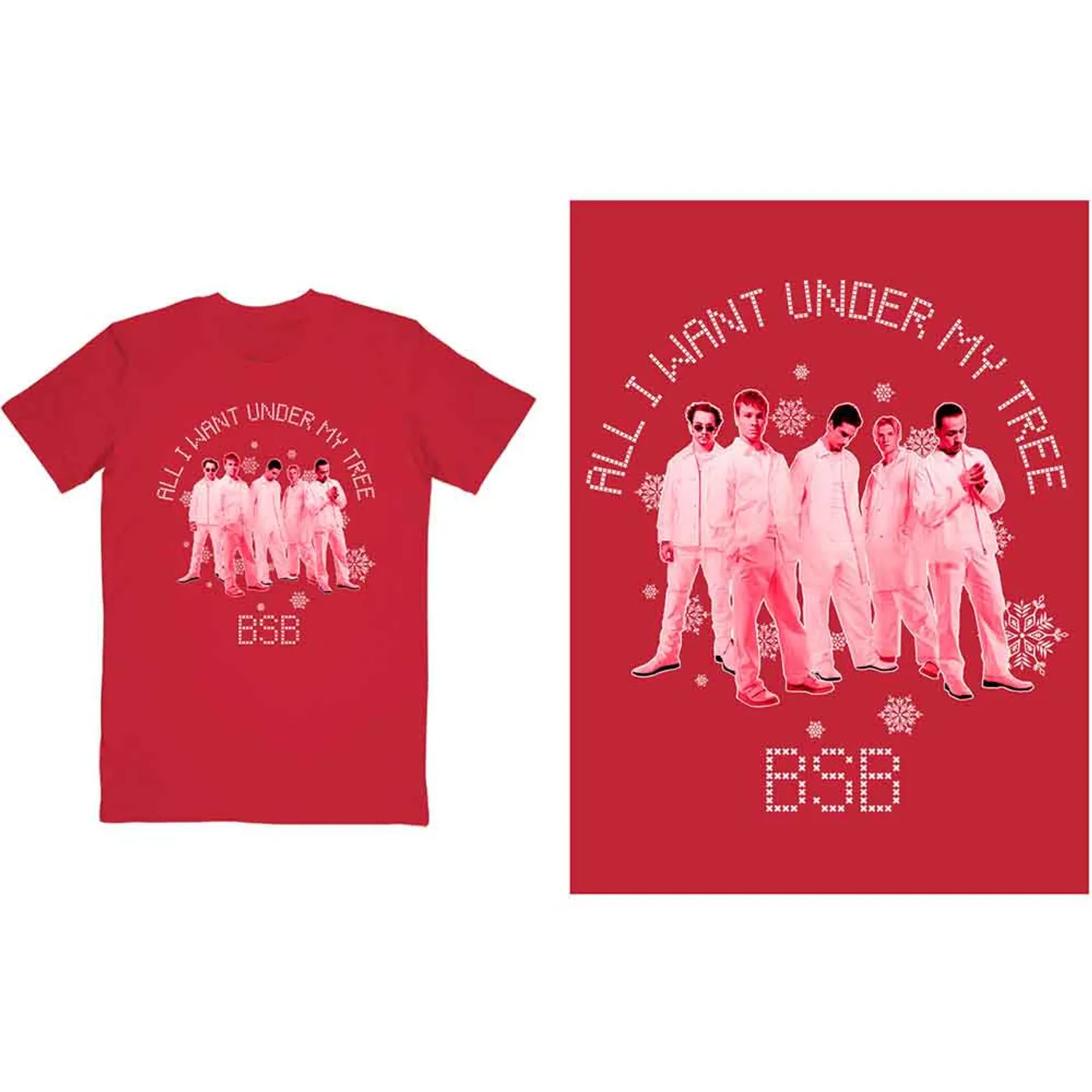 Backstreet Boys T Shirt - All I Want Xmas