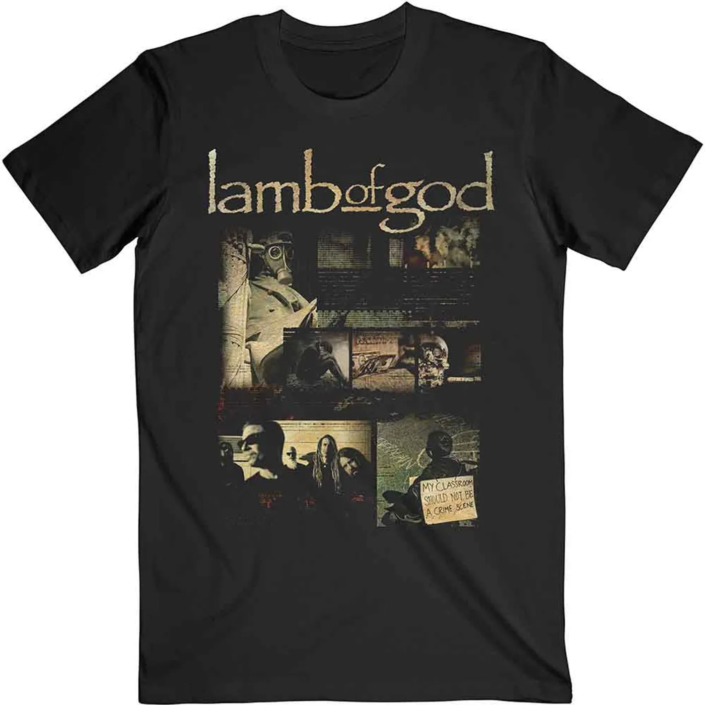 Lamb Of God T Shirt - Album Collage