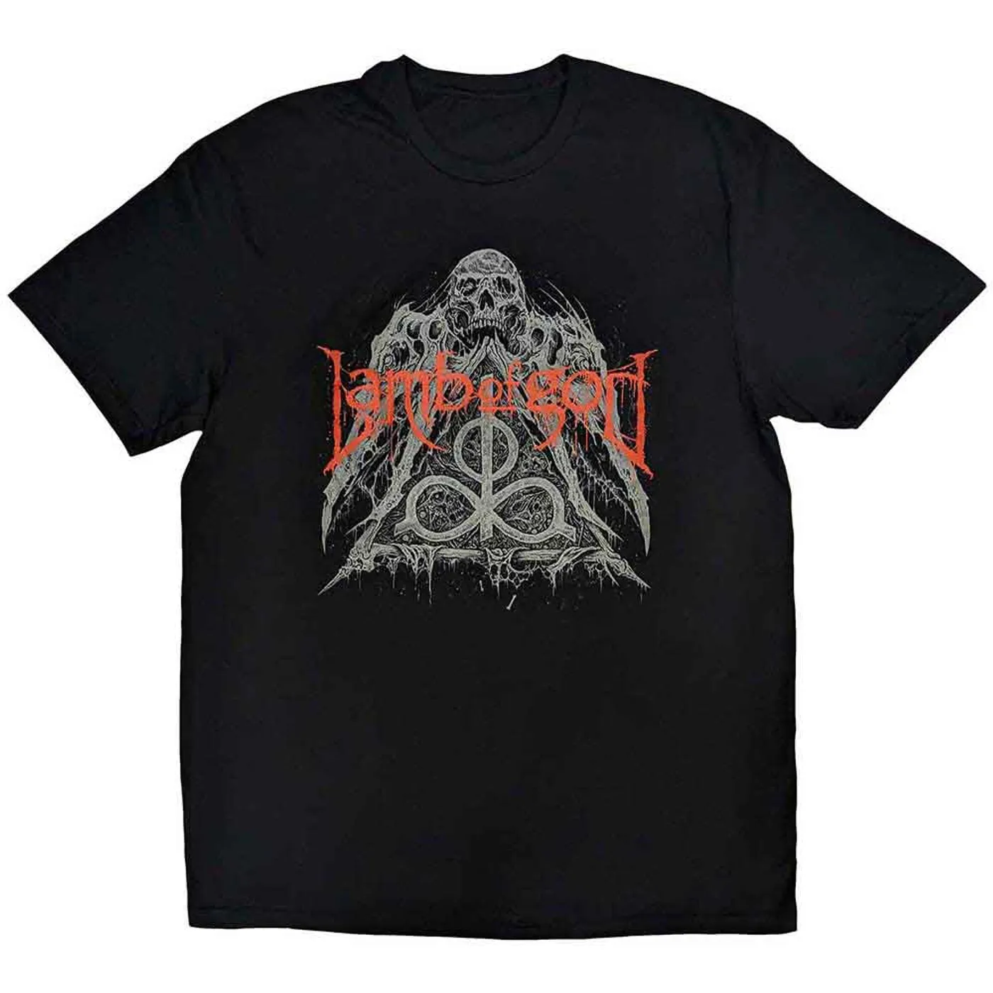Lamb Of God T Shirt - Skull Pyramid