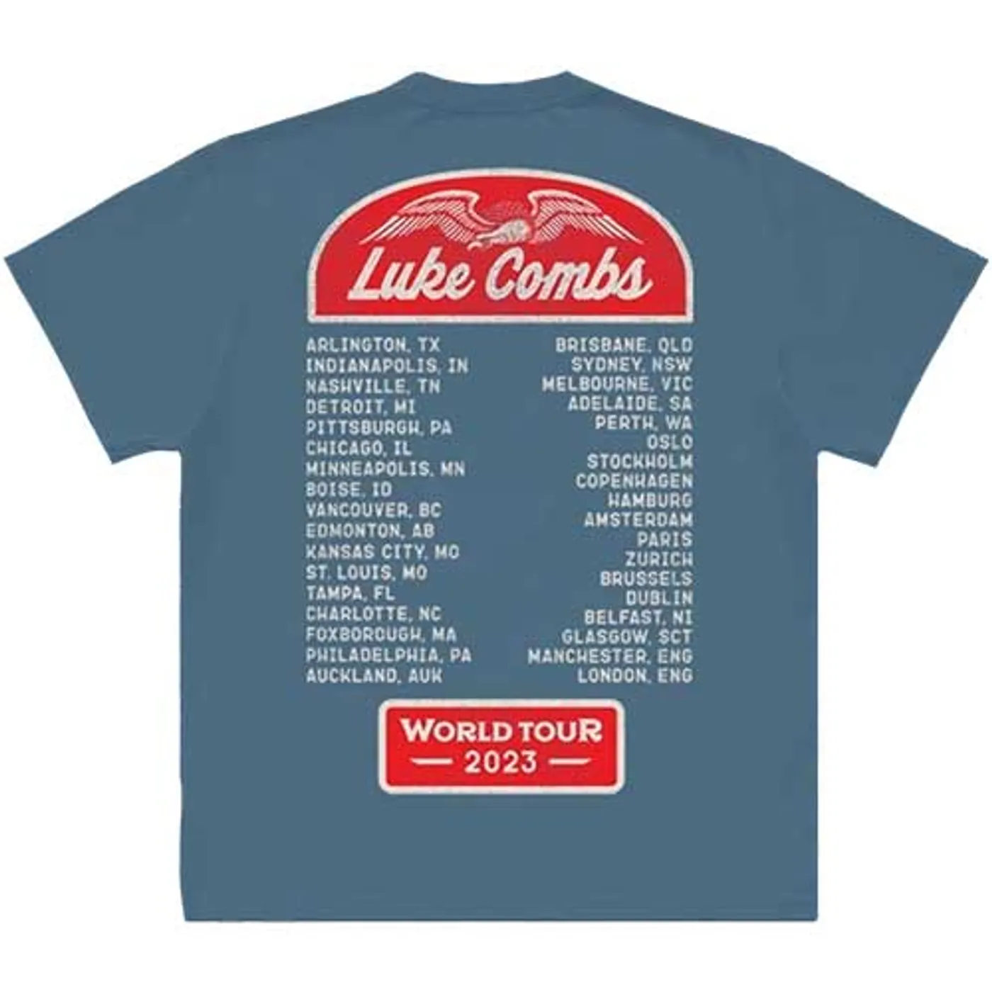 Luke Combs T Shirt - Tour '23 Wings