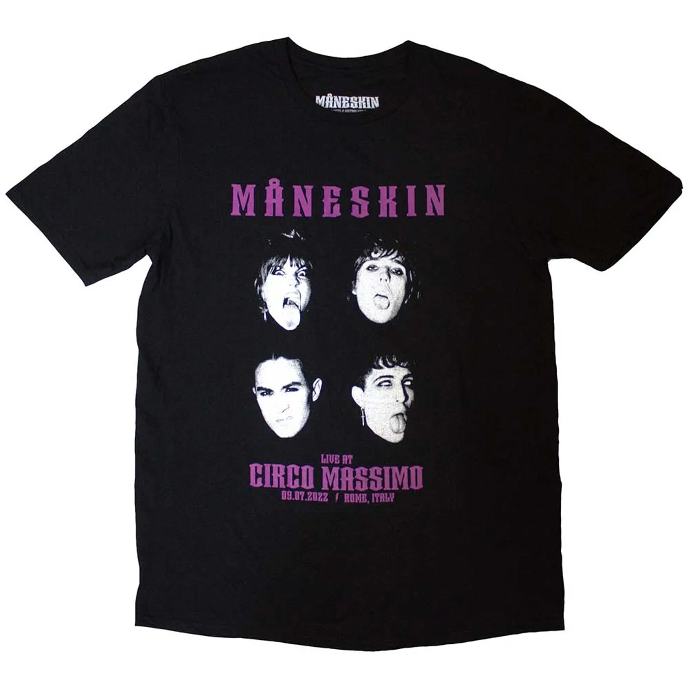 Måneskin T Shirt - Live At Circo Massimo 2022 Faces