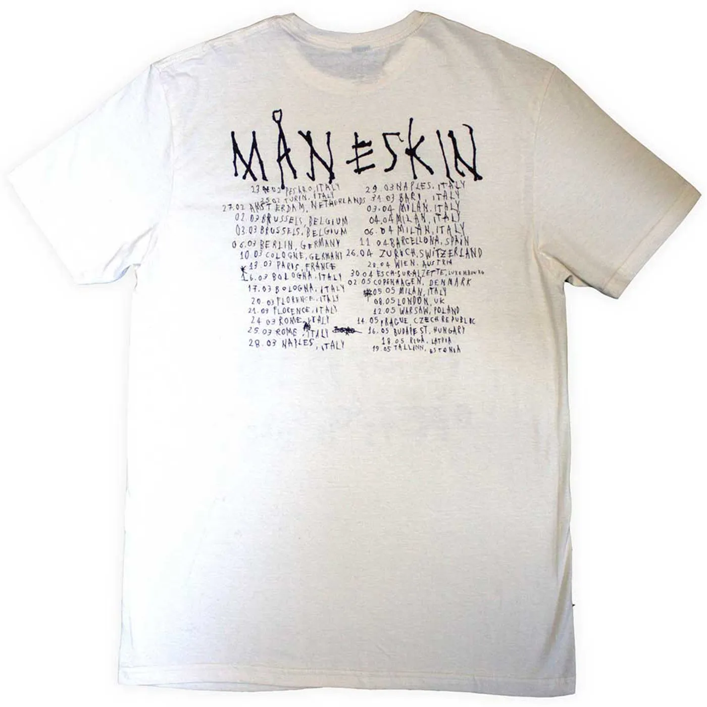 Måneskin T Shirt - Loud Kids European Tour '23