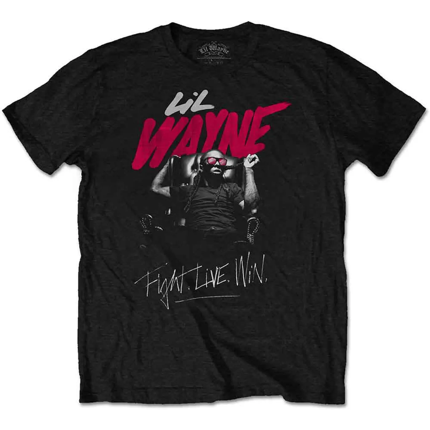 Lil Wayne T Shirt - Fight, Live, Win