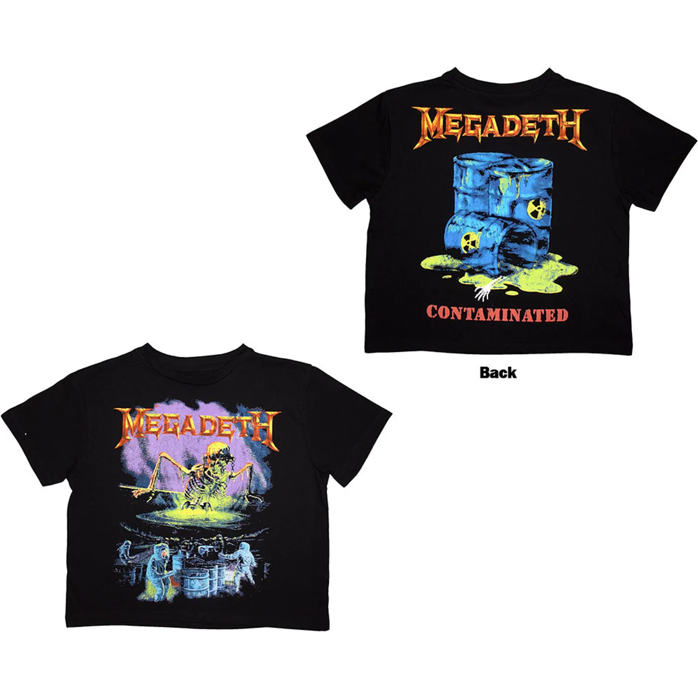 Megadeth Women's Crop Top - Contaminated