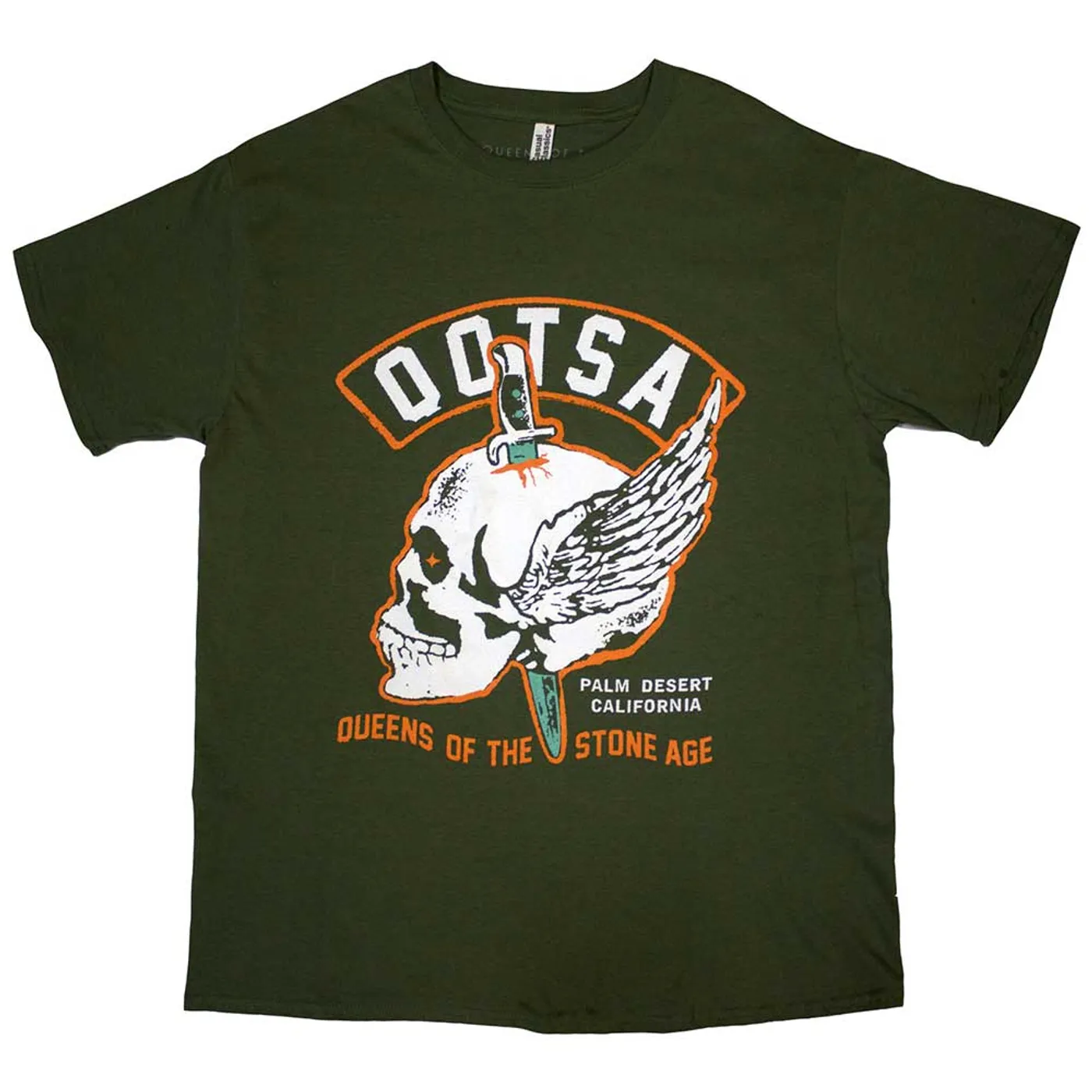 Queens Of The Stone Age T Shirt - Winged Skull