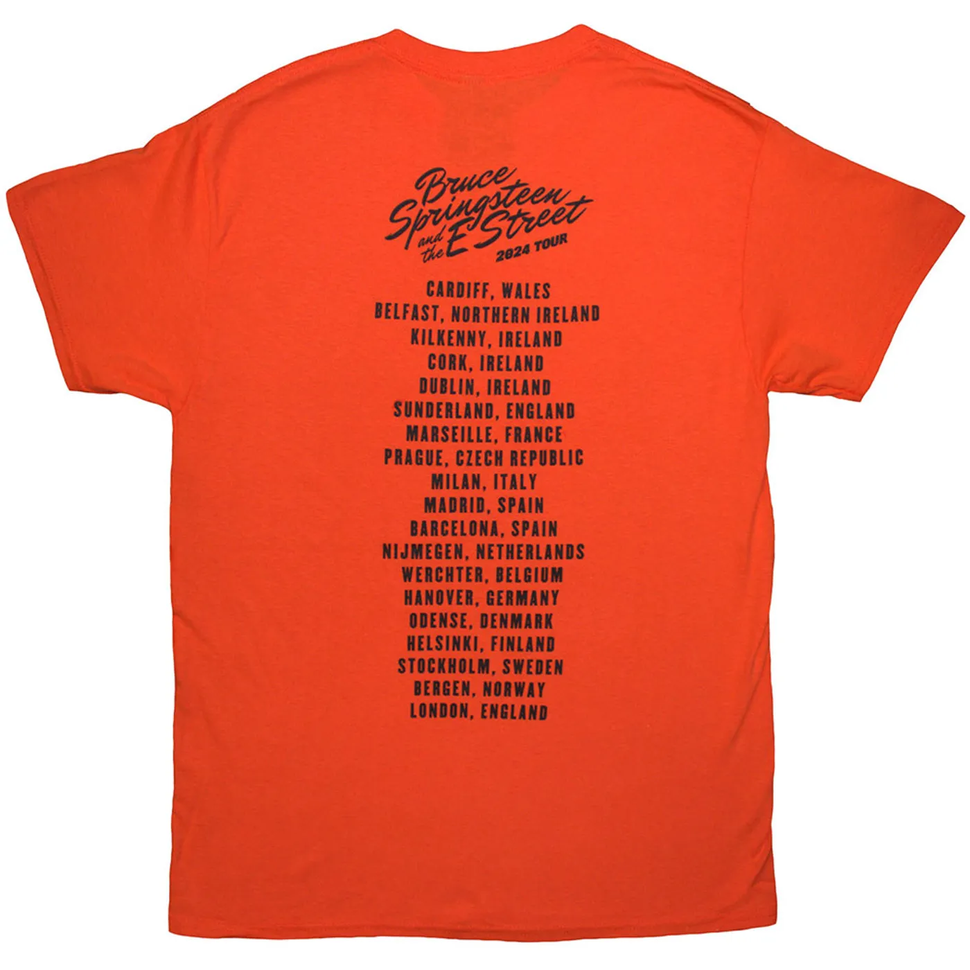 Bruce Springsteen T Shirt - Tour '24 River Font