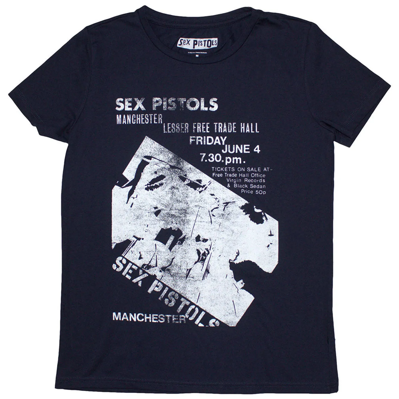 Sex Pistols Woman's T Shirt - Manchester Flyer