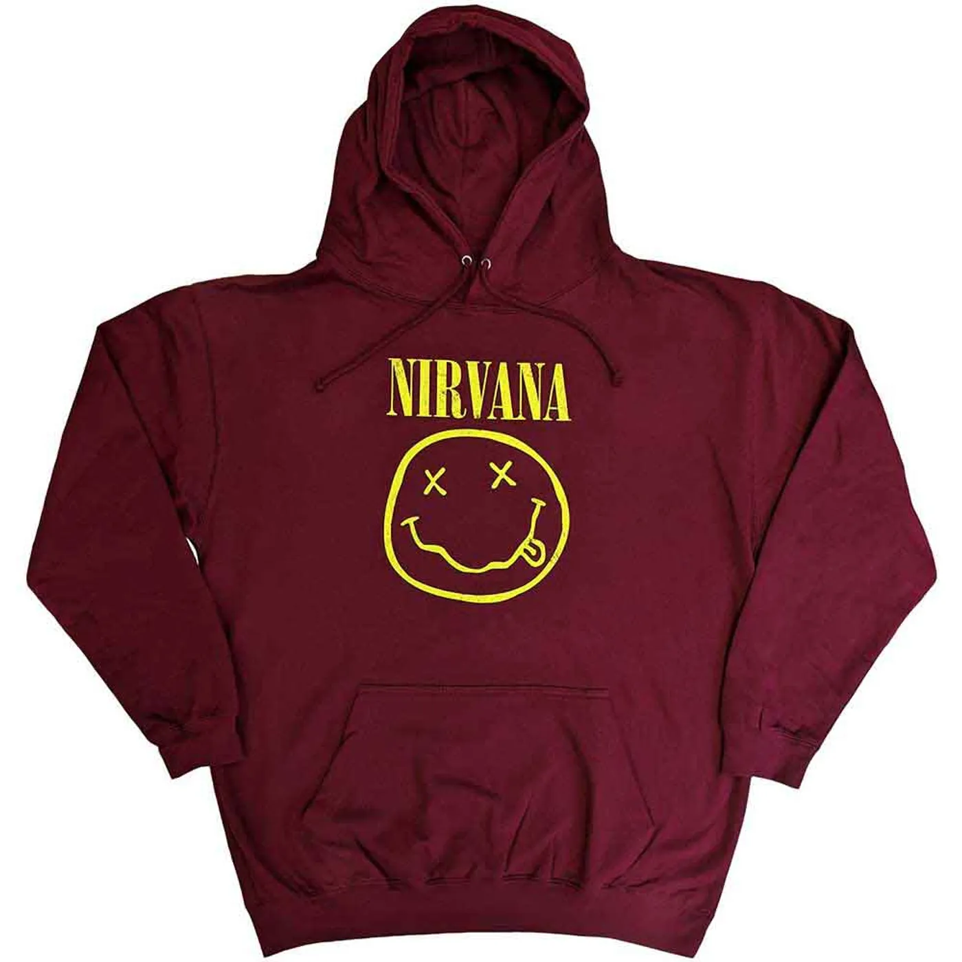 Nirvana Pullover Hoodie - Yellow Happy Face