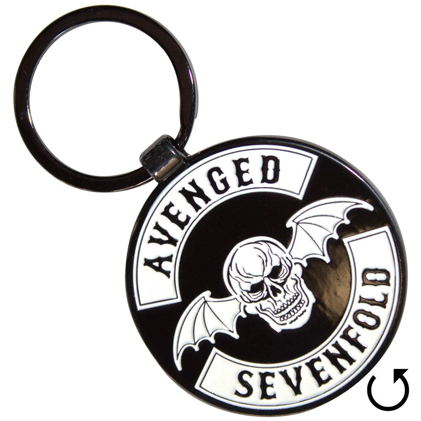 Avenged Sevenfold Standard Keychains - Deathbat Crest Double-Sided
