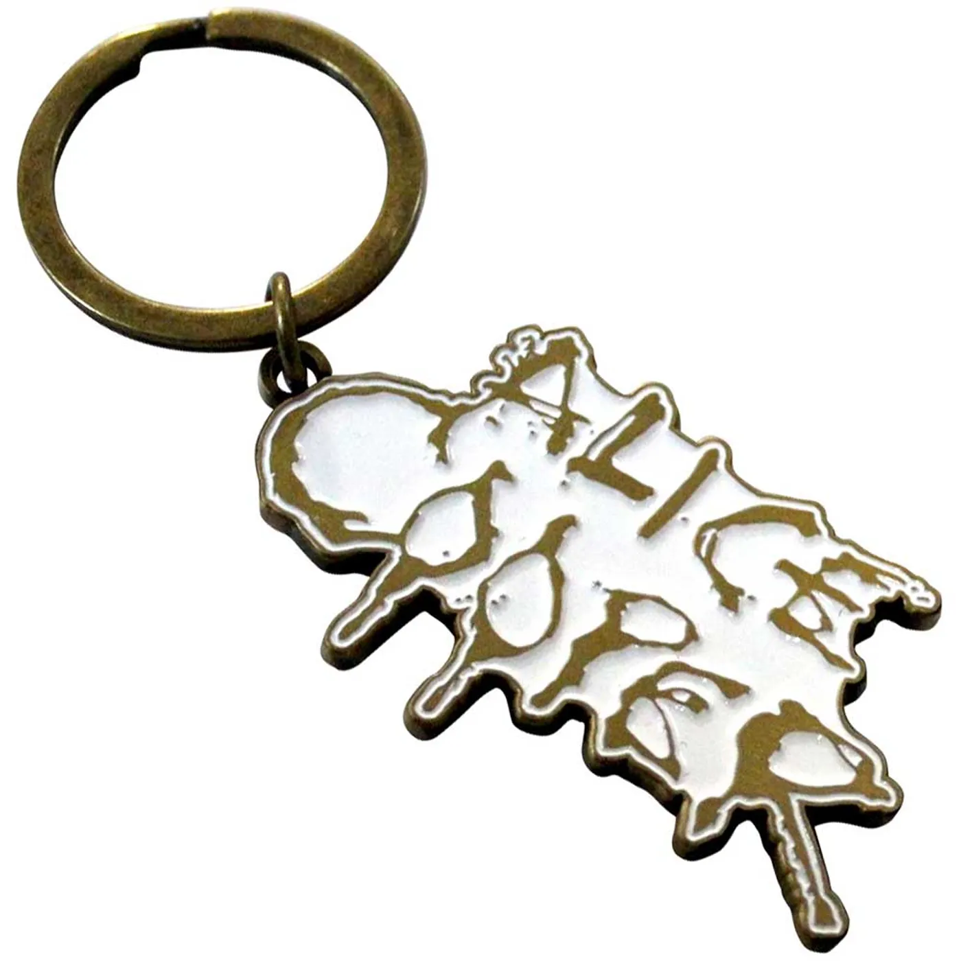 Alice Cooper Standard Keychains - Dripping Logo Gold