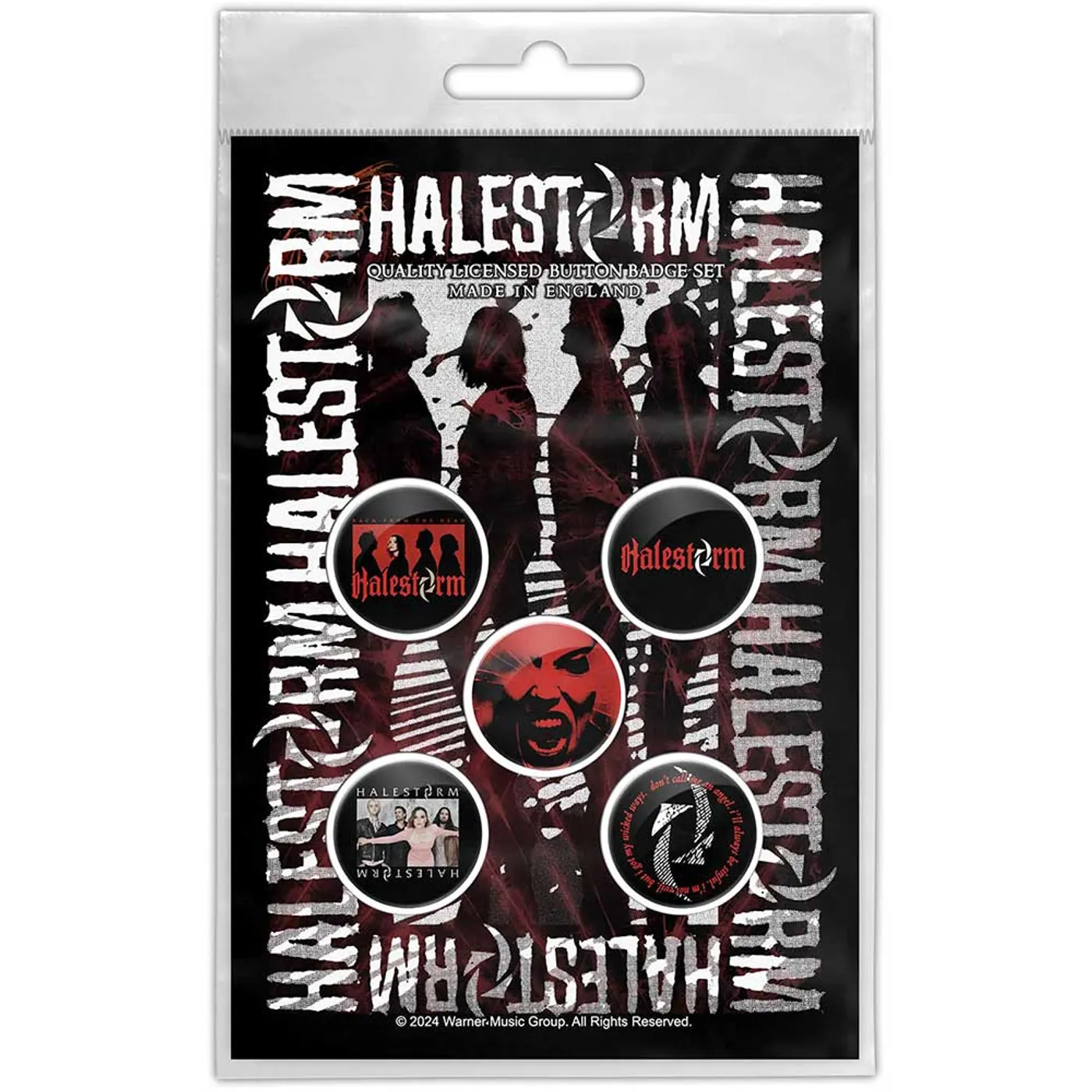 Halestorm Plastic - Pin Badge - Portrait