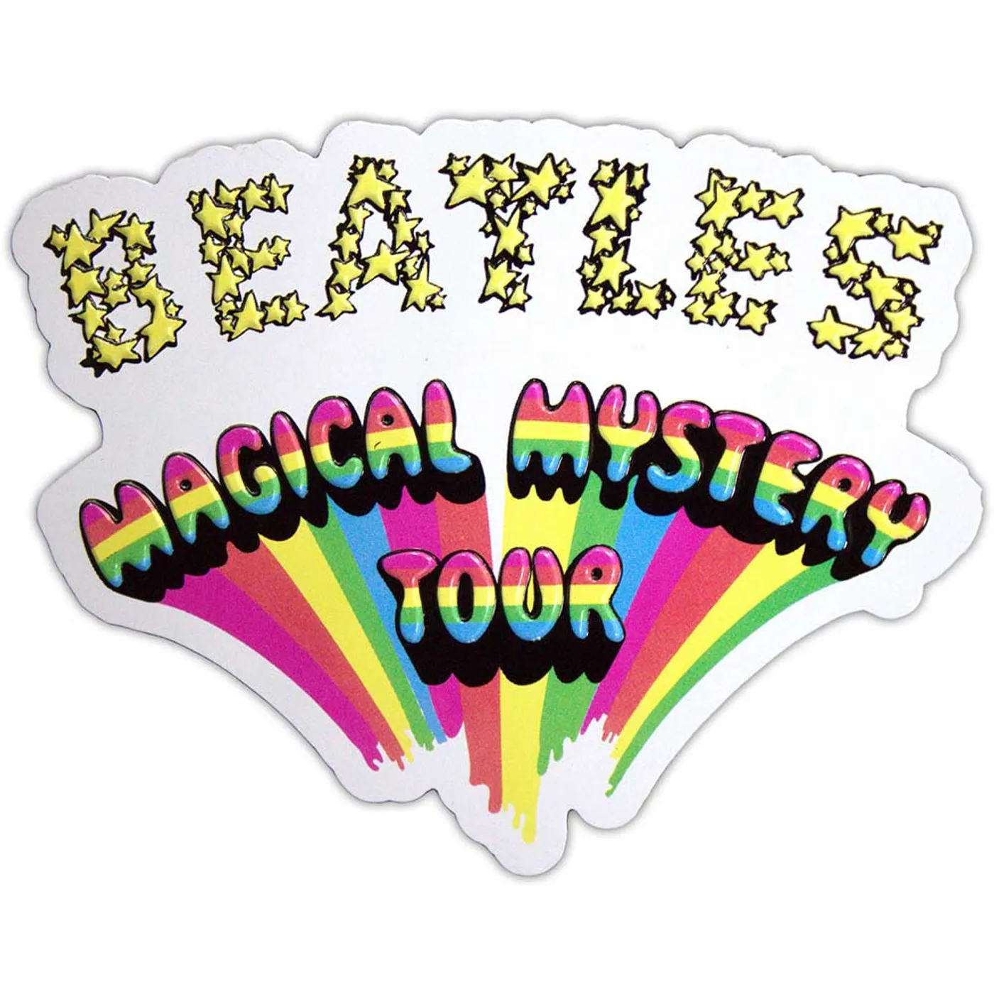 The Beatles Fridge Magnets - Magical Mystery Tour Logo Embossed