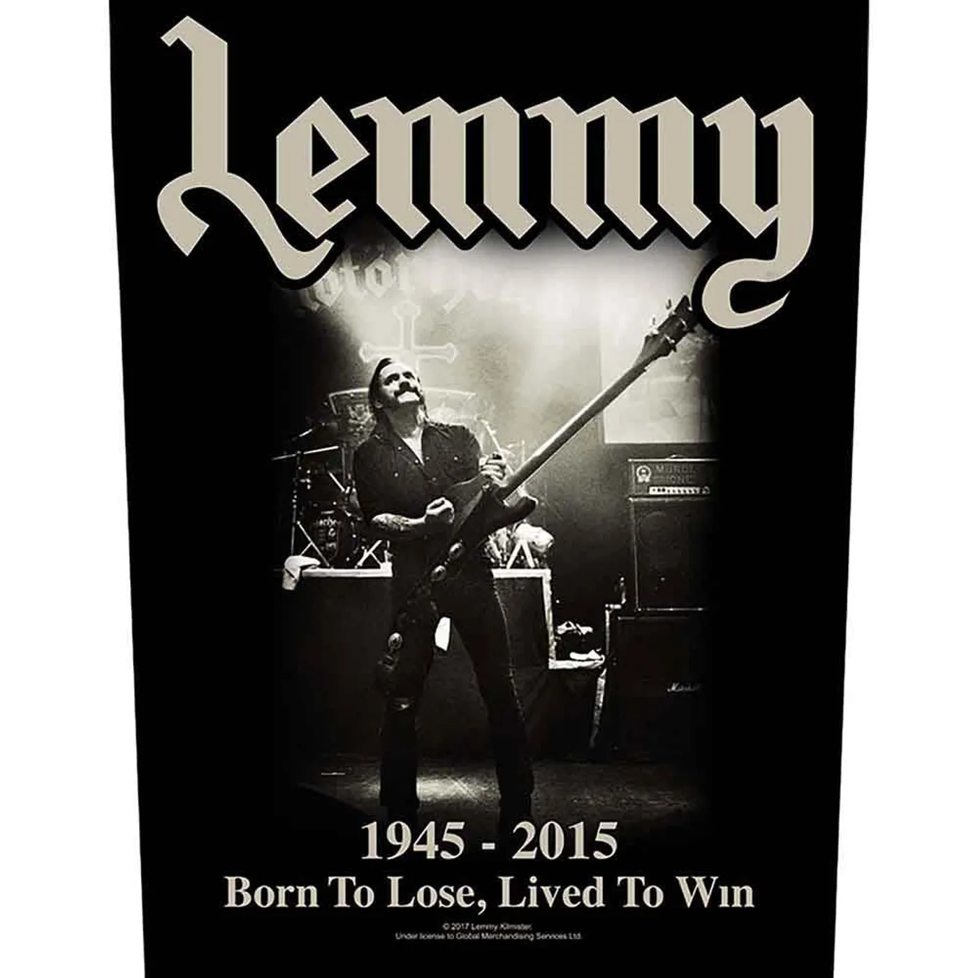 Lemmy Patches - Woven Sew On - Lived To Win