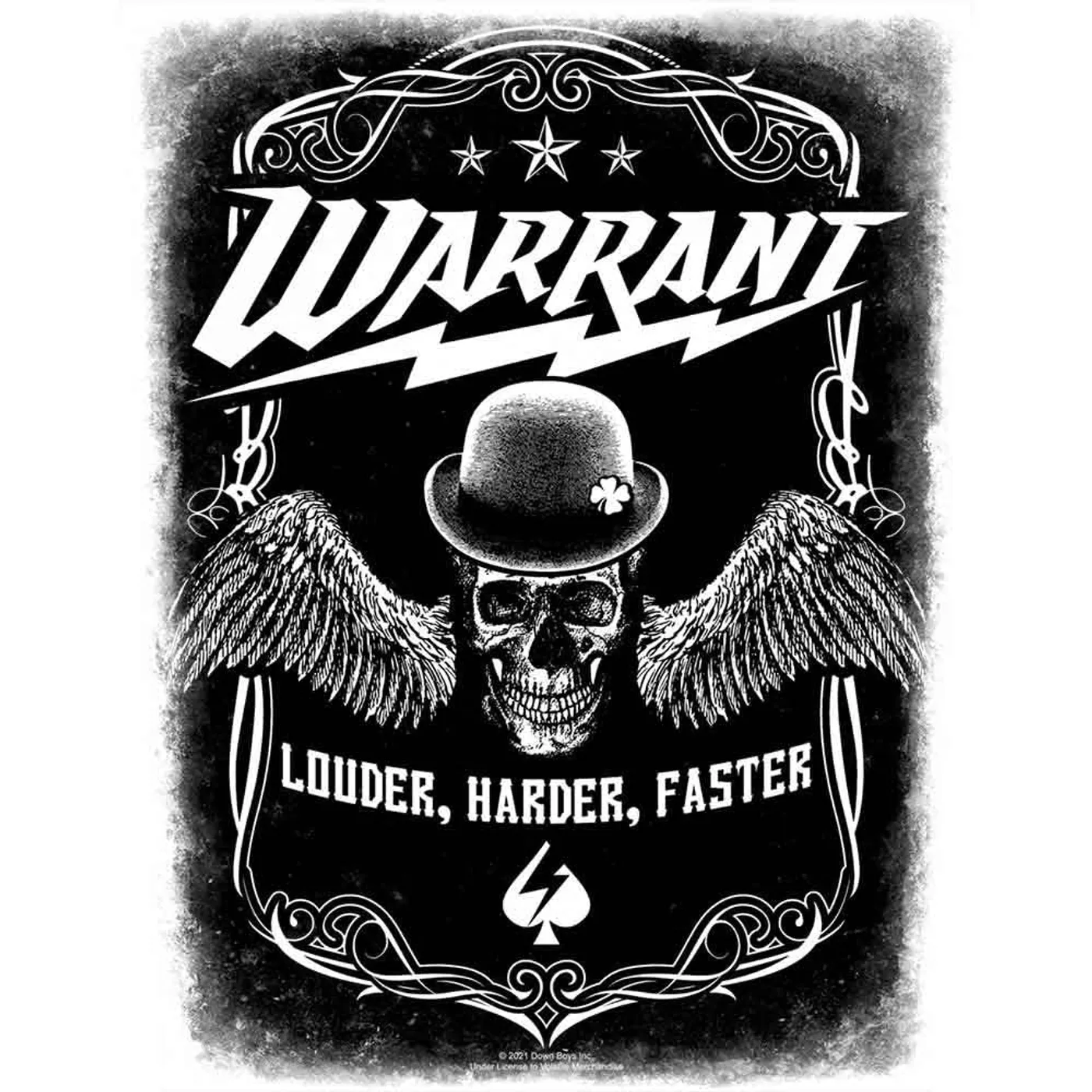 Warrant Patches - Woven Sew On - Louder Harder Faster