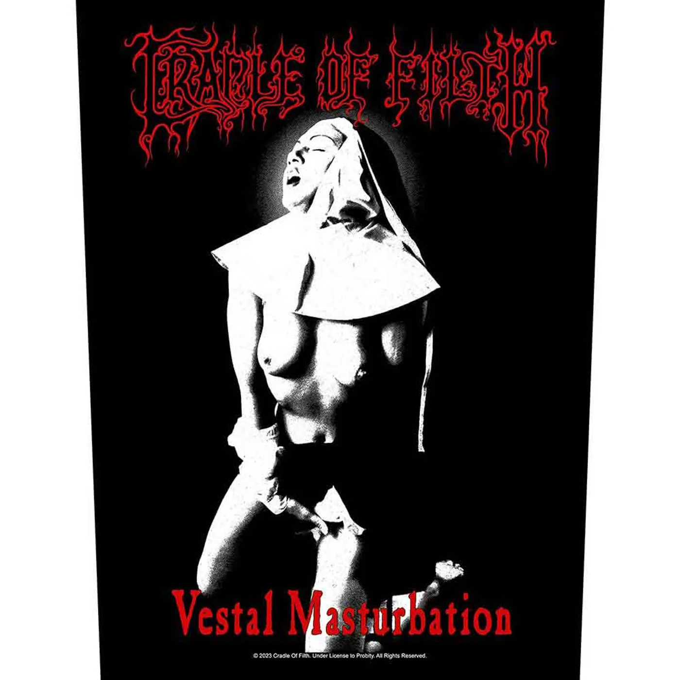 Cradle Of Filth Patches - Woven Sew On - Vestal Masturbation
