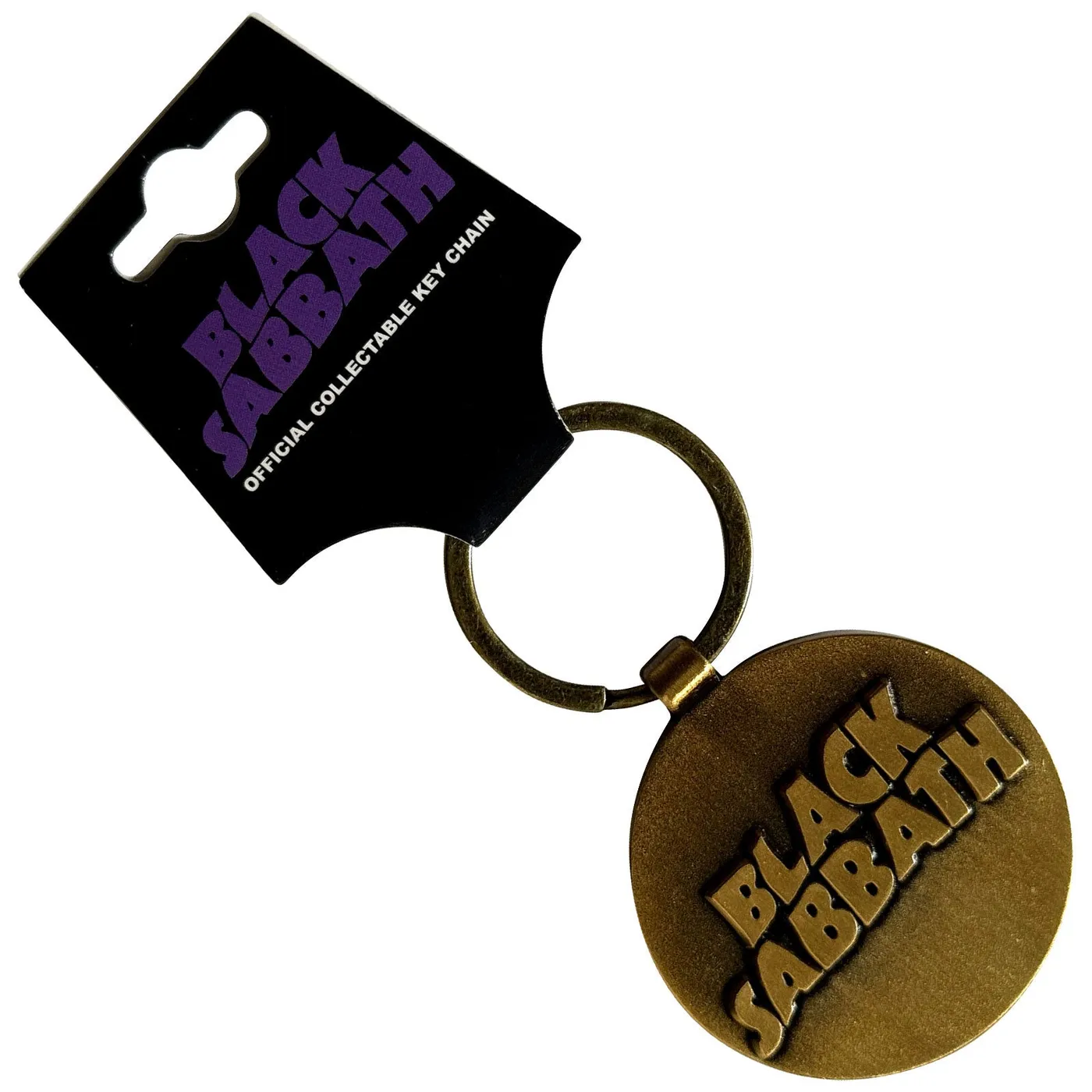 Black Sabbath Standard Keychains - 3D Wavy Logo Double-Sided