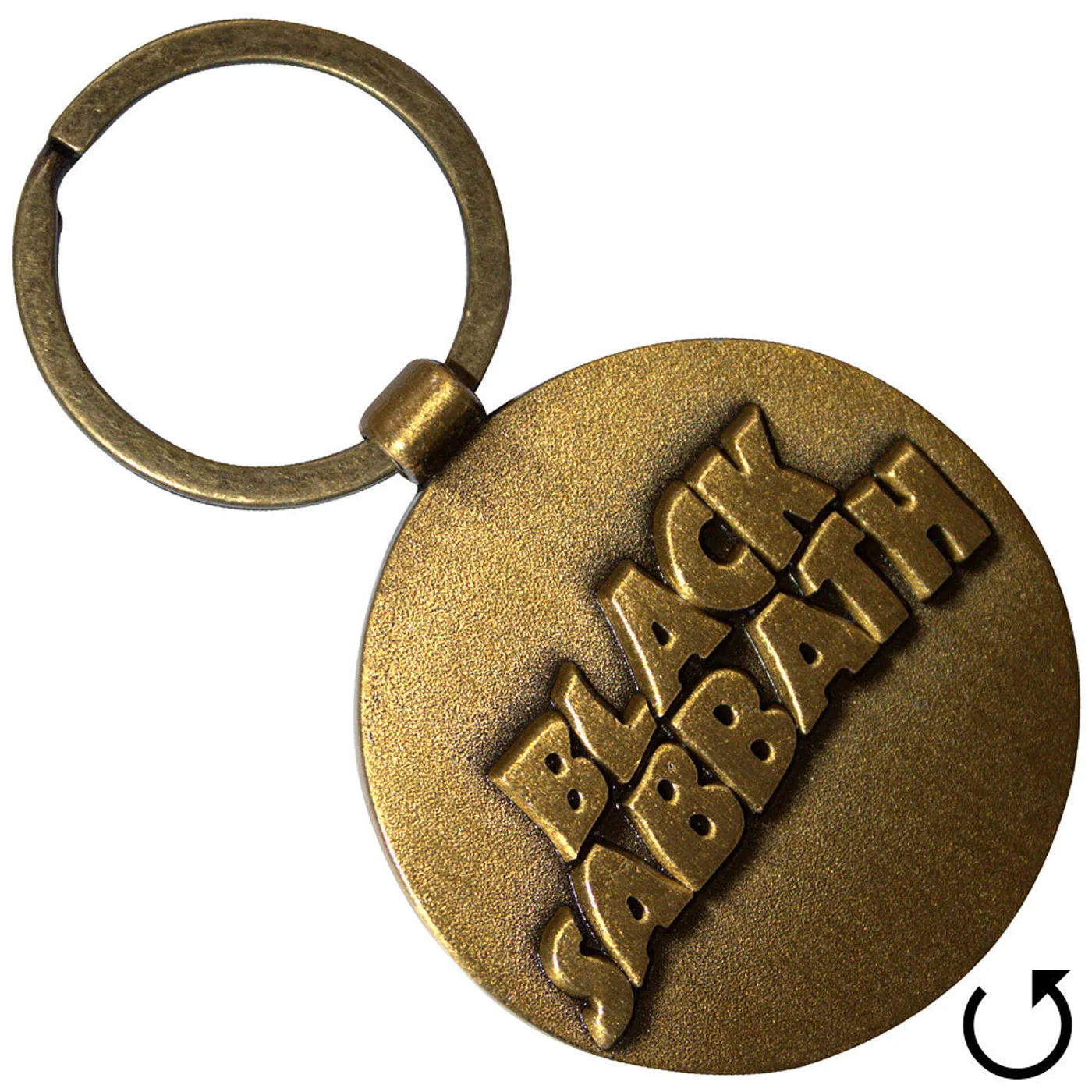 Black Sabbath Standard Keychains - 3D Wavy Logo Double-Sided