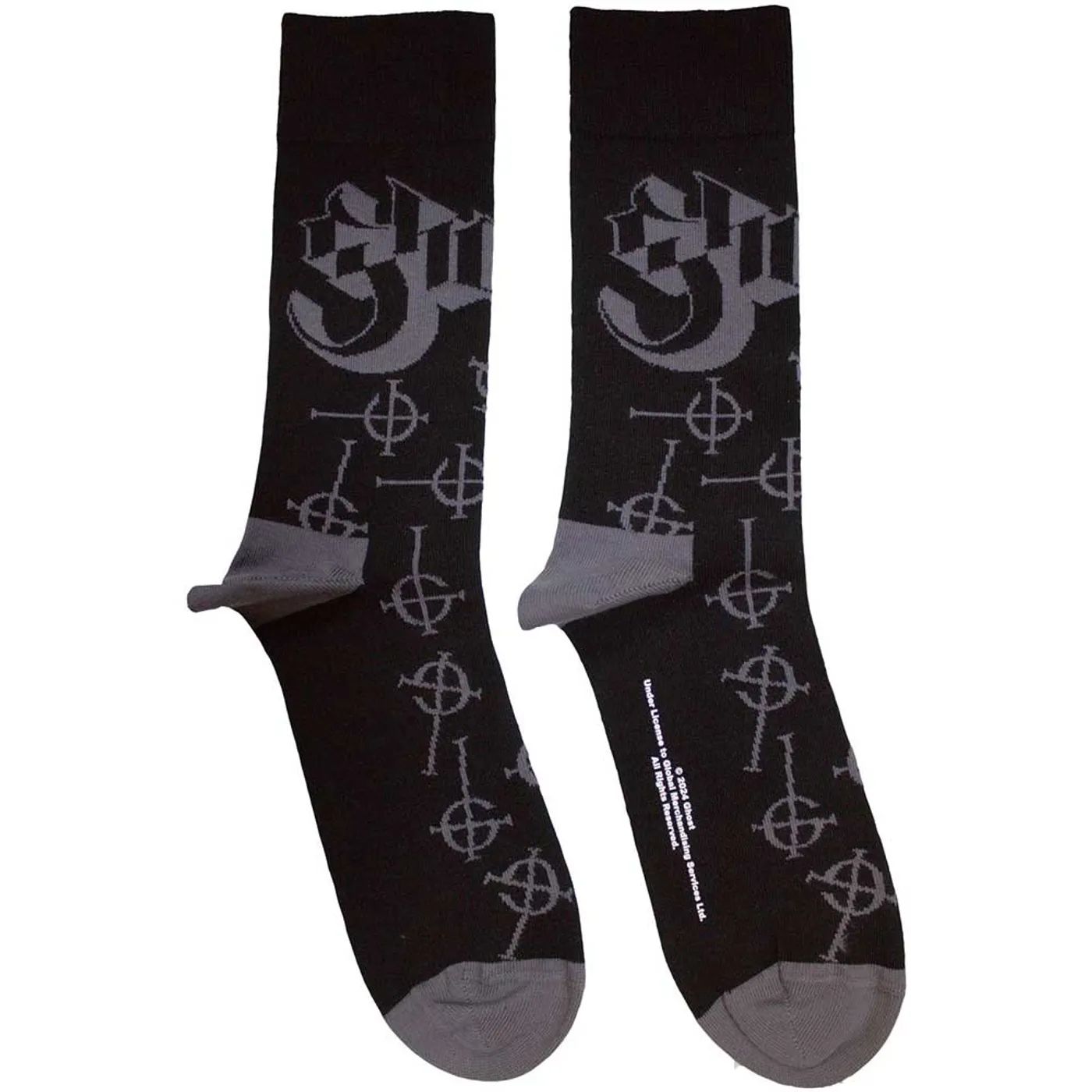 Ghost Ankle Socks - Symbol Pattern