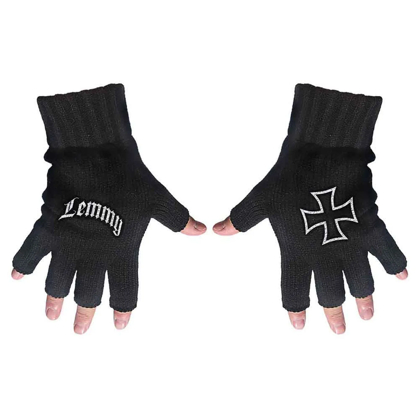 Lemmy Fingerless Gloves - Logo & Iron Cross