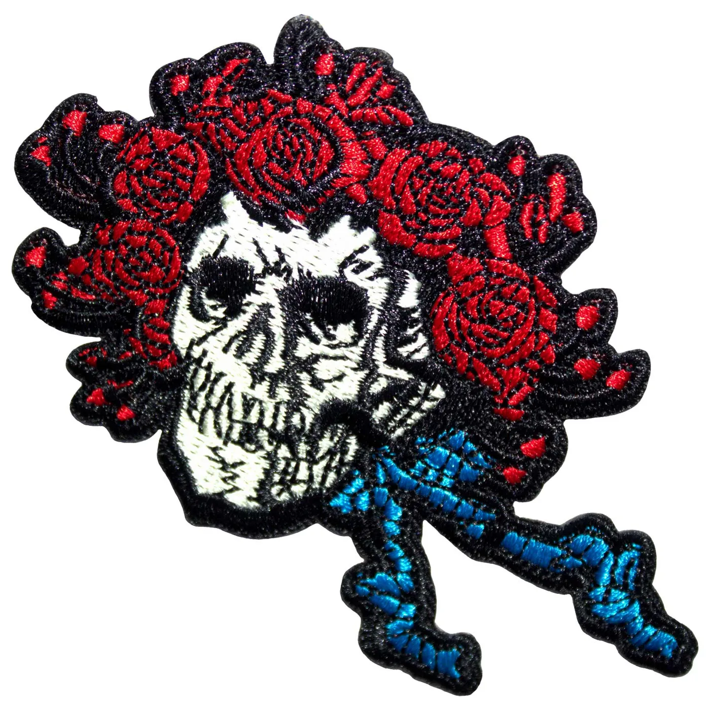 Grateful Dead Patches - Iron On - Bertha Skull Small