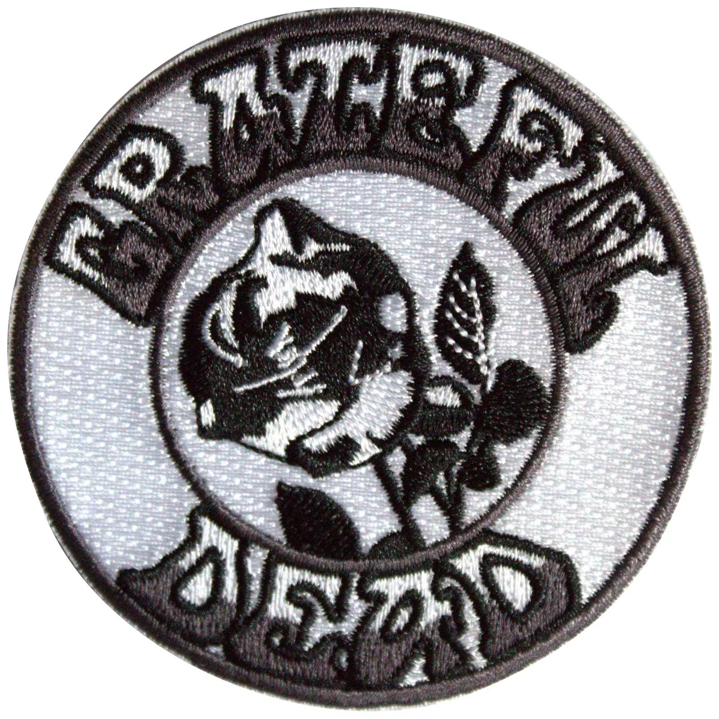 Grateful Dead Patches - Iron On - B&W Rose