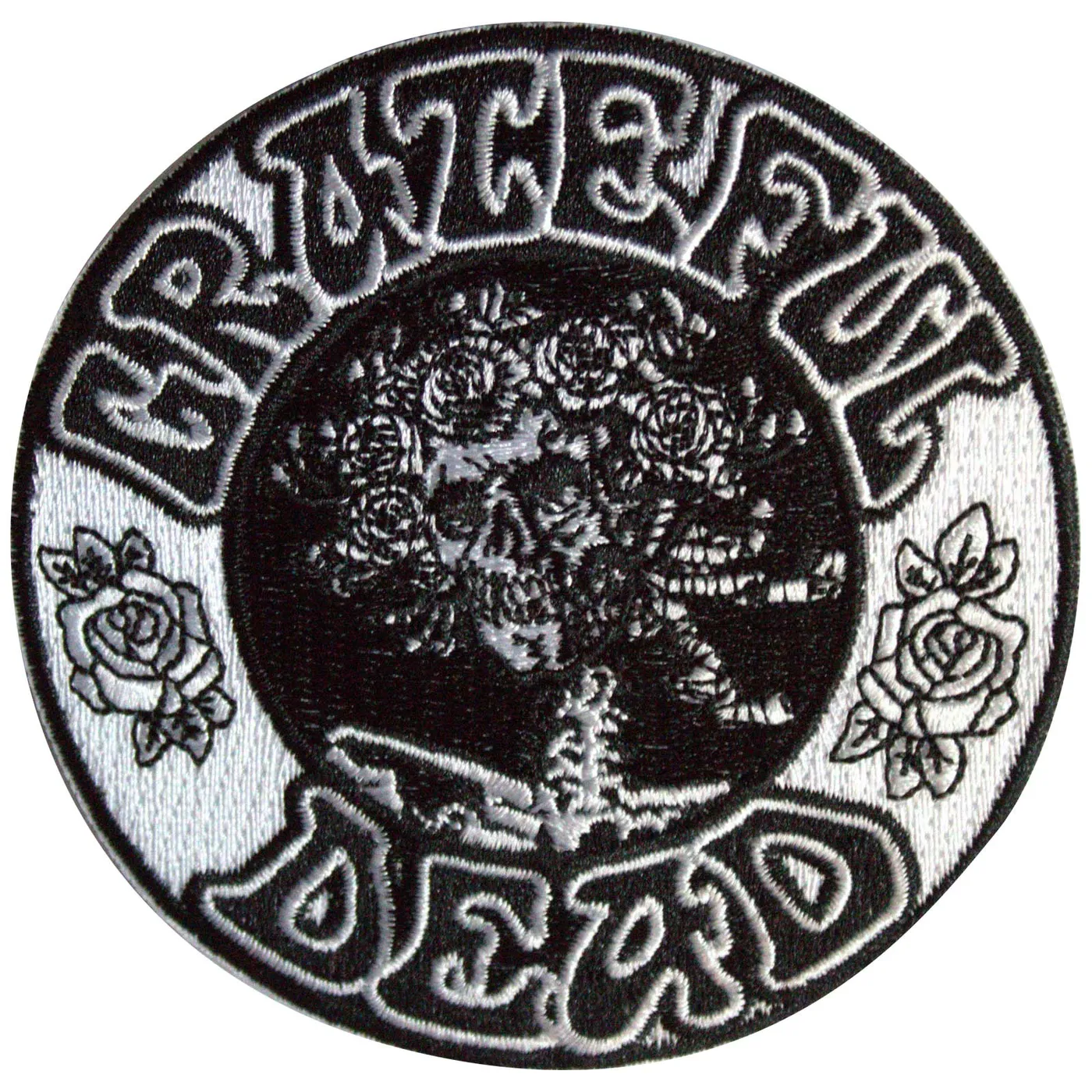 Grateful Dead Patches - Iron On - B&W Bertha Circle