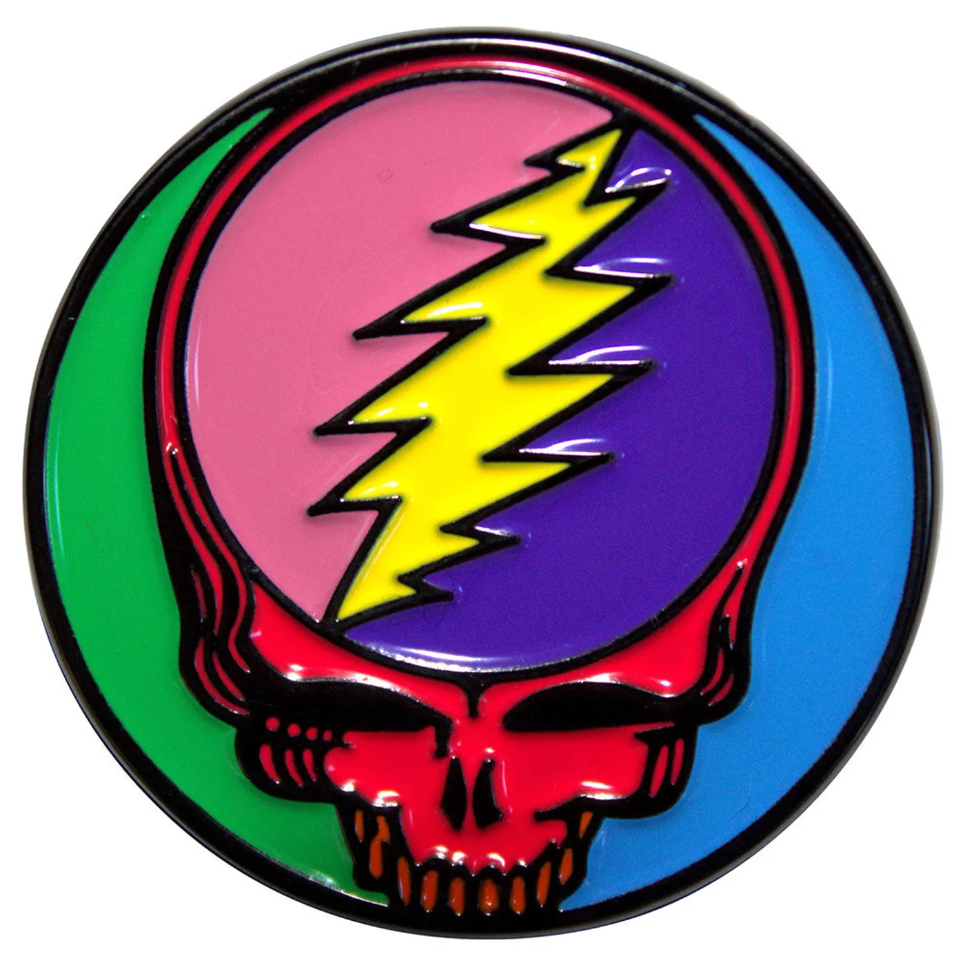 Grateful Dead Pin - Badge - Multicoloured Steal Your Face
