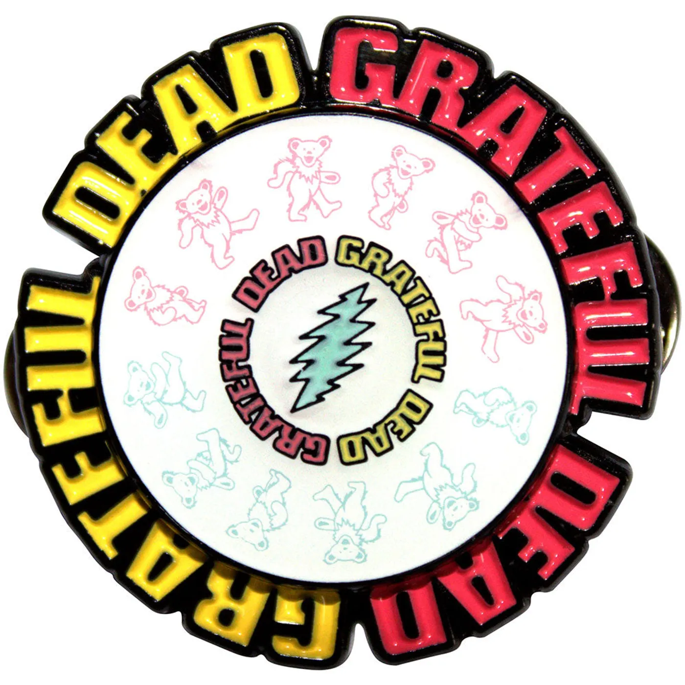 Grateful Dead Pin - Badge - Spinning Emblem