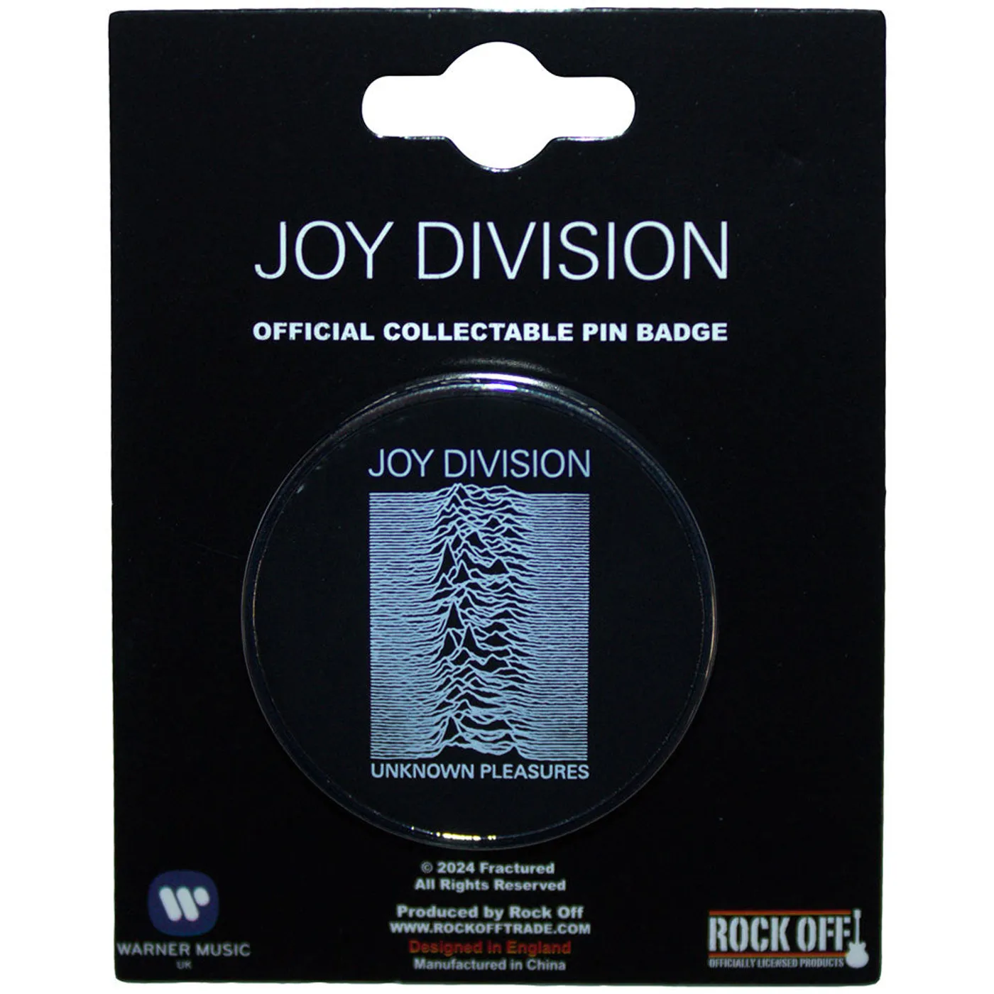 Joy Division Pin - Badge - Unknown Pleasures